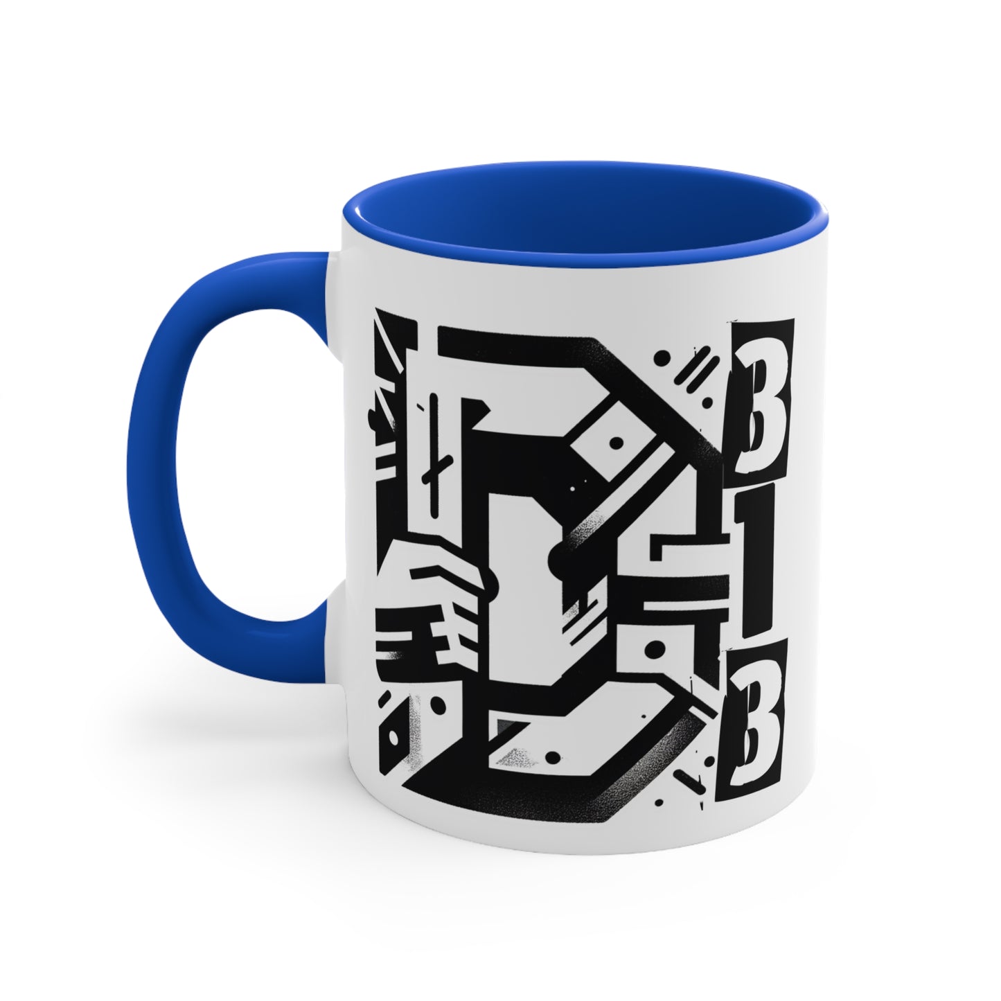 D-313 ".....Detroit in my heart" - Colorful Accent 11oz Mug