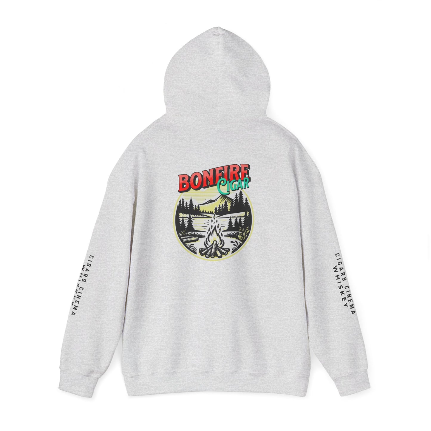 Cigars & Whiskey Bonfire Hoodie - Unisex Heavy Blend Sweatshirt