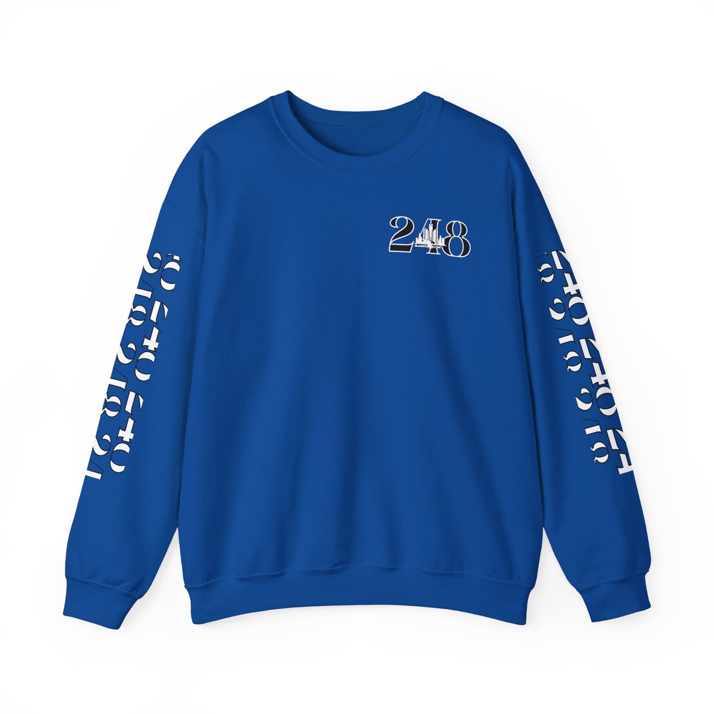248 Skyline w Mi.Art White Logo Sweatshirt - Unisex Crewneck