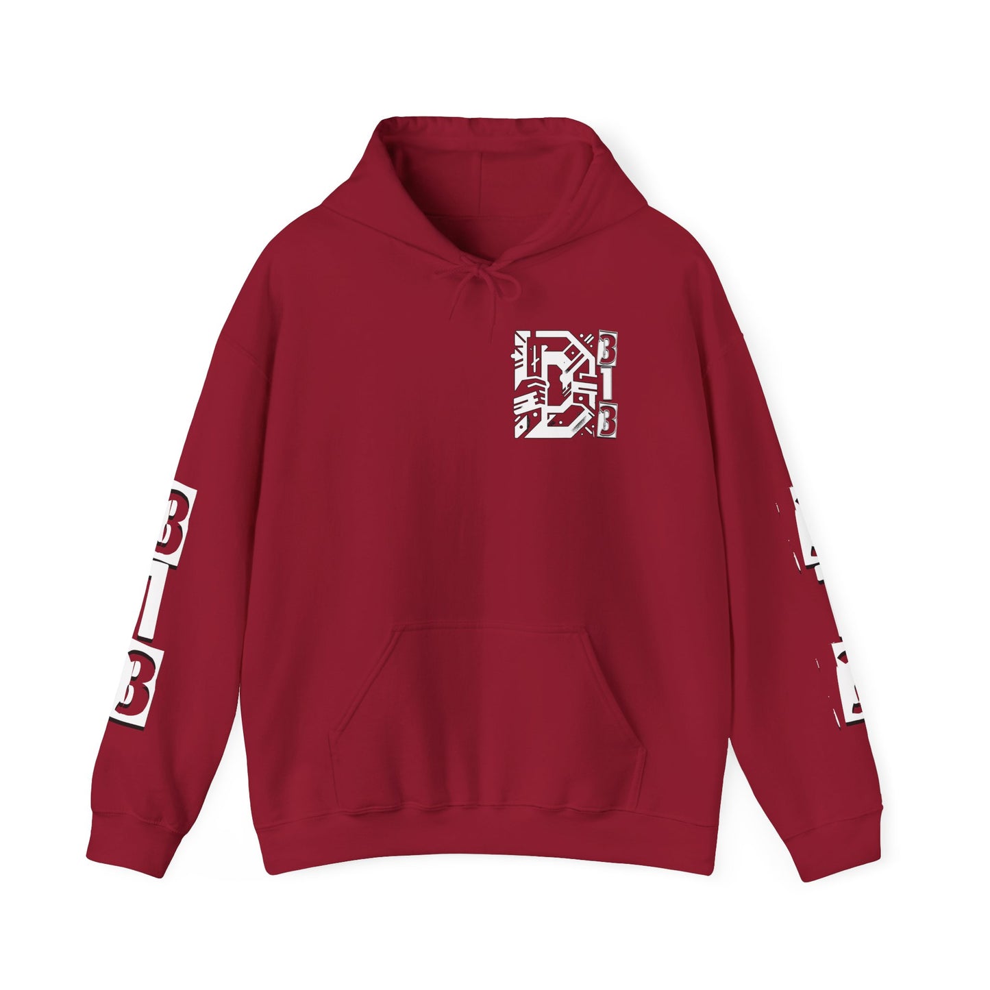 D-Hard 313 Detroit Hustle Hoodie (White Print)