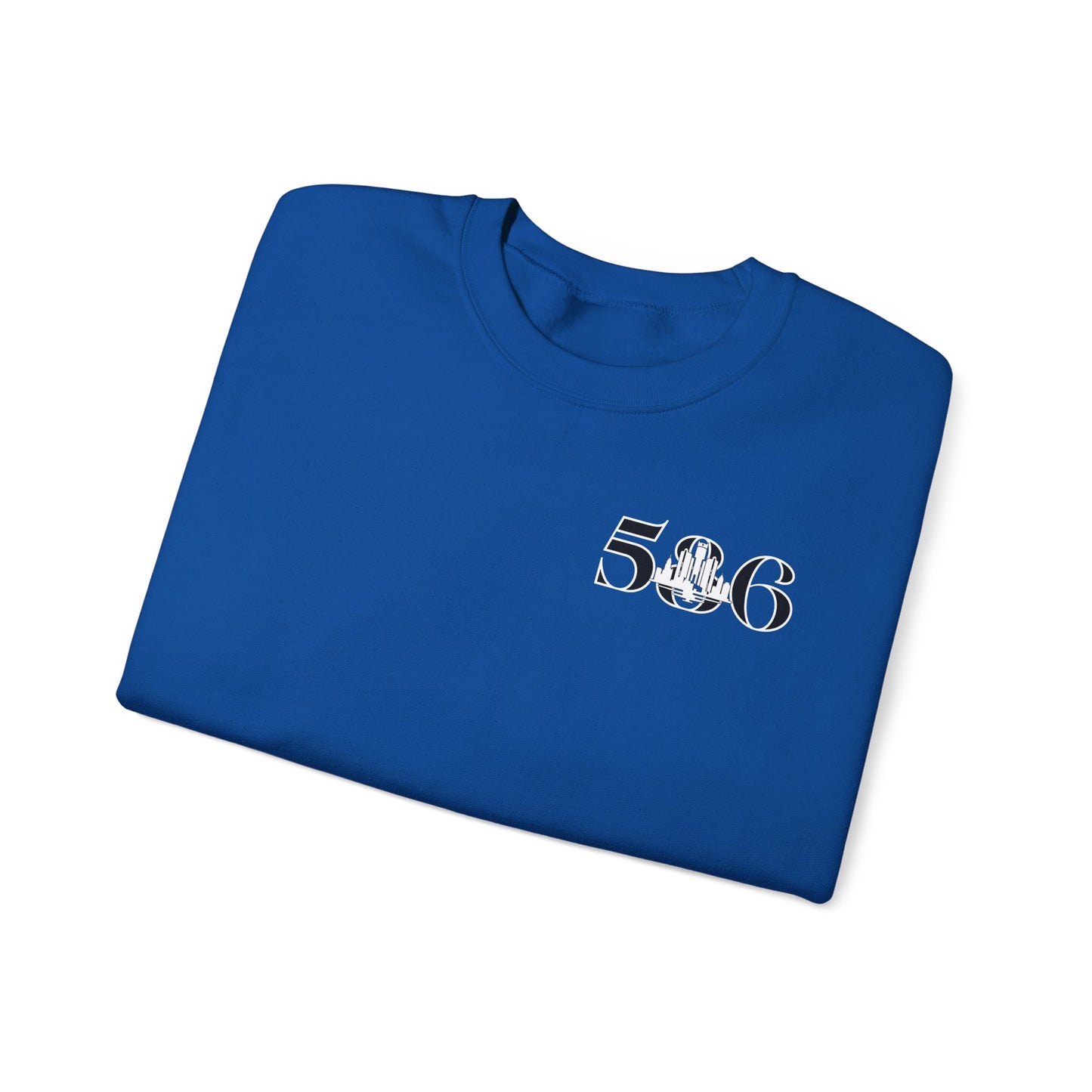 586 Skyline w Mi.Art White Logo Sweatshirt - Unisex Crewneck