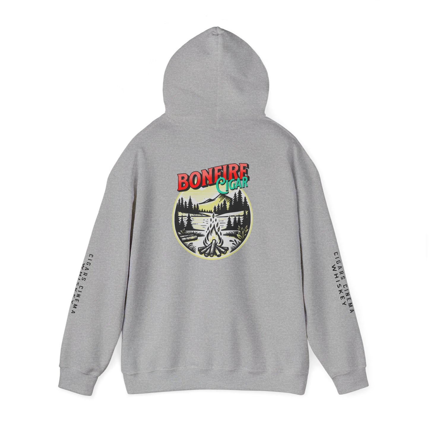 Cigars & Whiskey Bonfire Hoodie - Unisex Heavy Blend Sweatshirt