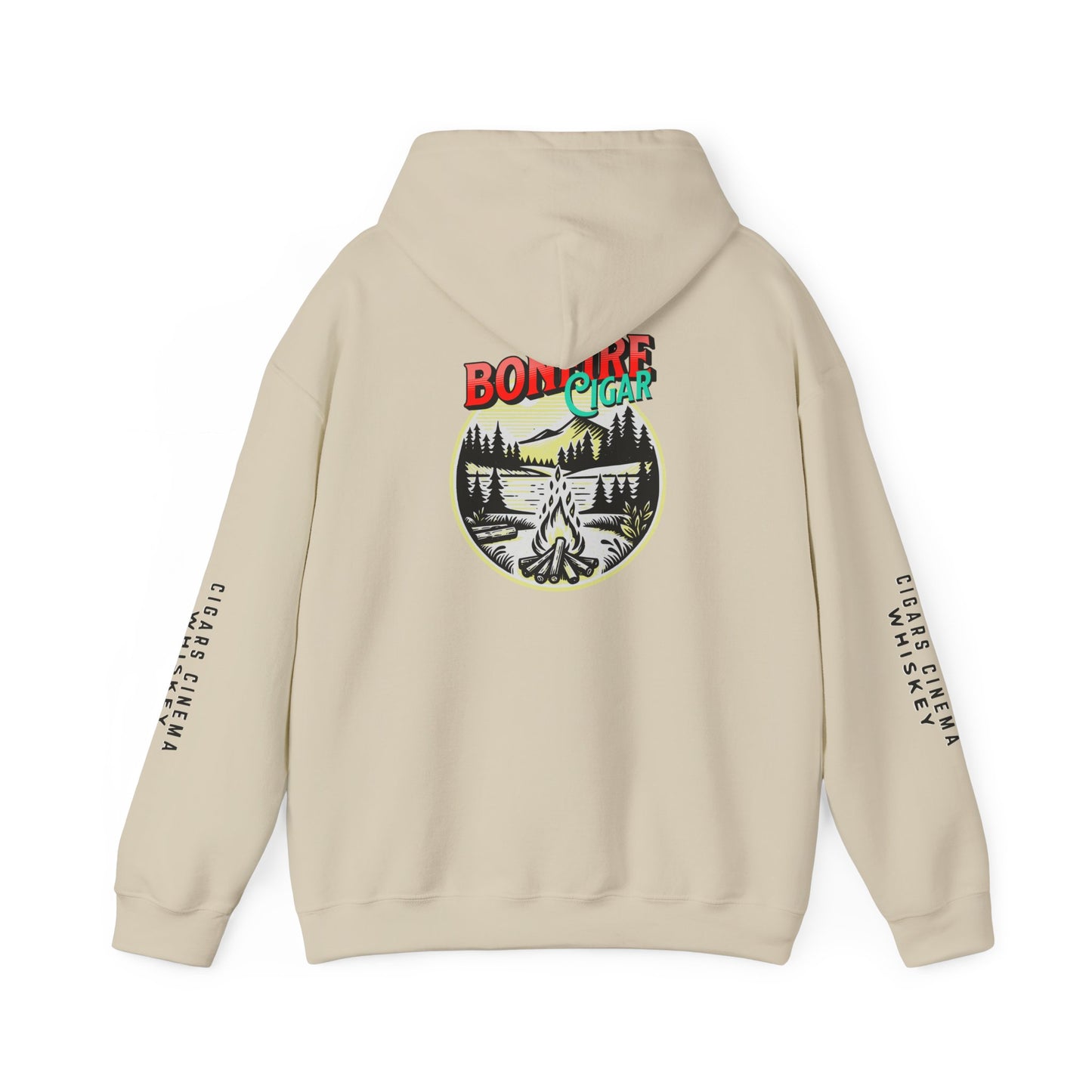 Cigars & Whiskey Bonfire Hoodie - Unisex Heavy Blend Sweatshirt