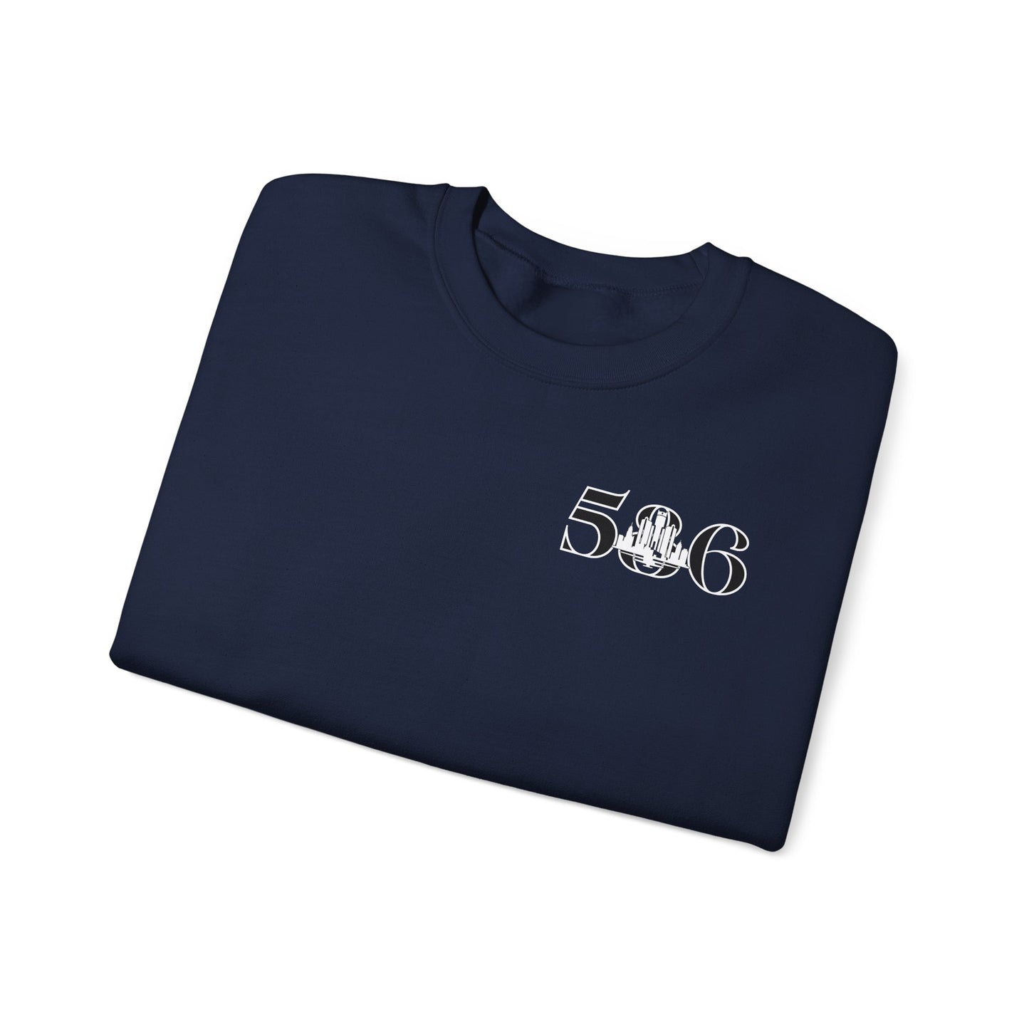 586 Skyline w Mi.Art White Logo Sweatshirt - Unisex Crewneck