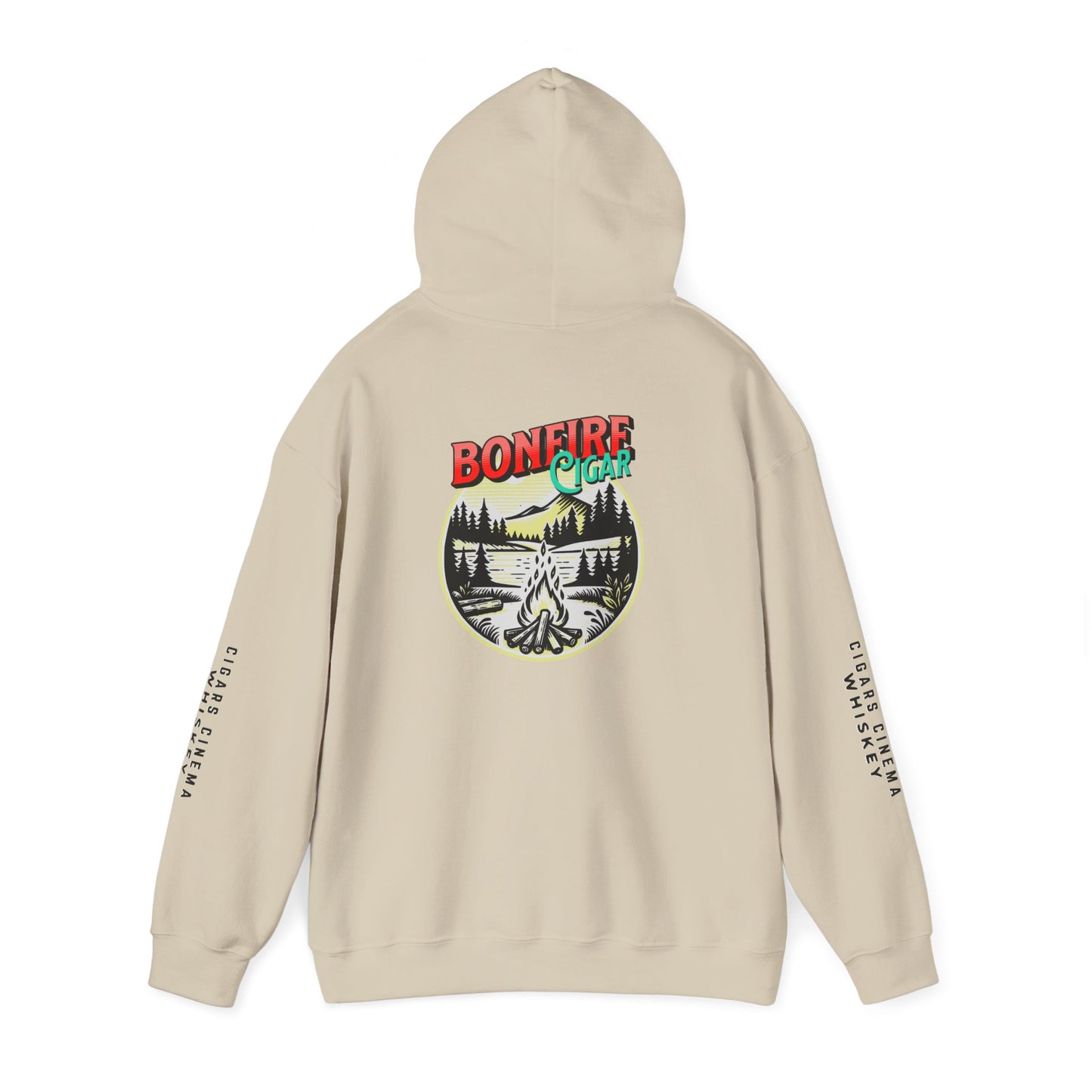 Cigars & Whiskey Bonfire Hoodie - Unisex Heavy Blend Sweatshirt