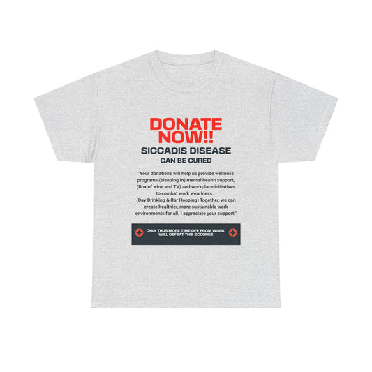 SICCADIS Donate Now Tee