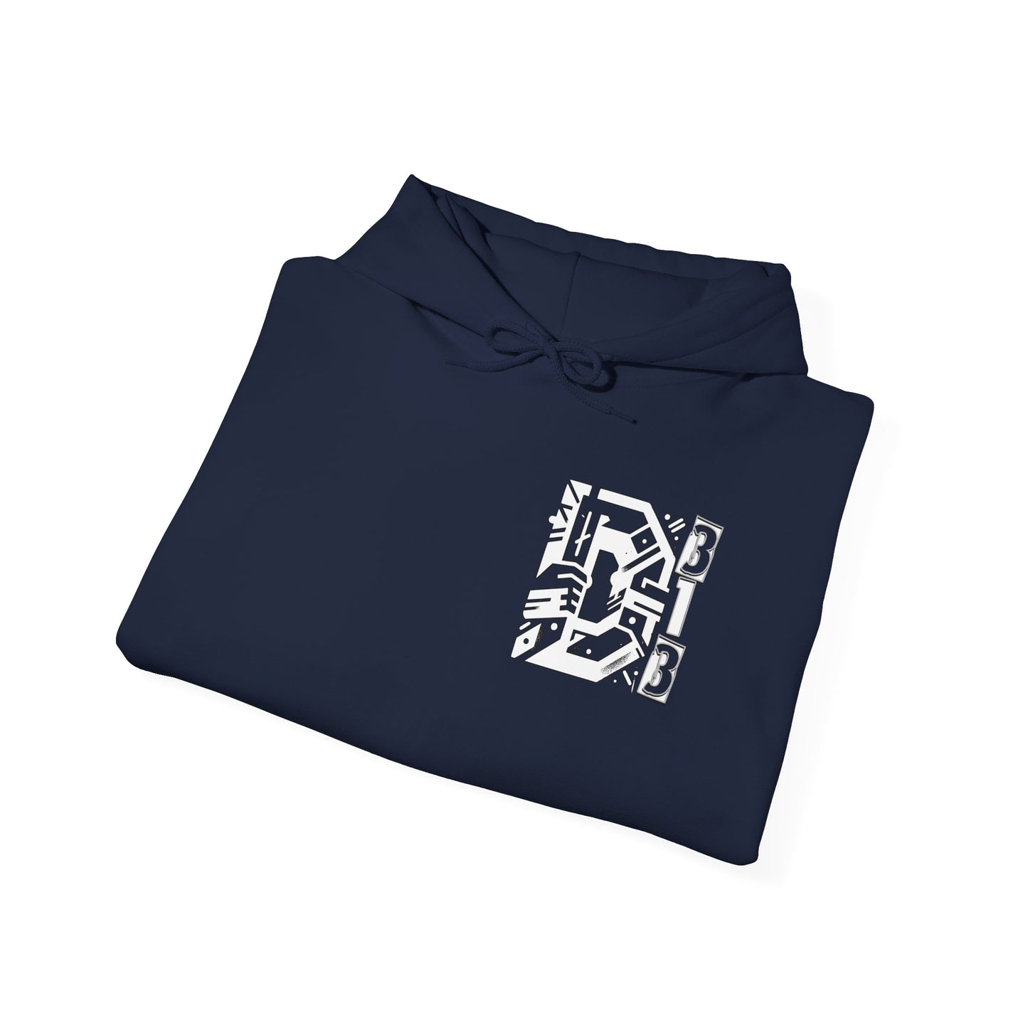 D-313 Graphic Hoodie (White Print) - Unisex Heavy Blend™