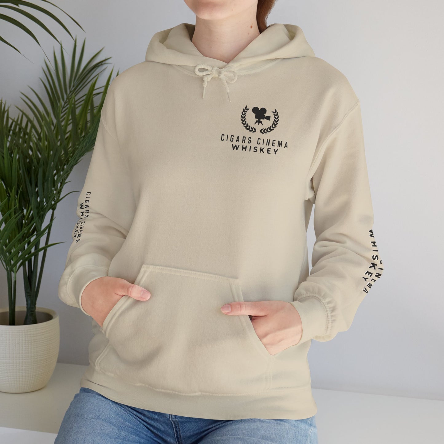 Cigars & Whiskey Bonfire Hoodie - Unisex Heavy Blend Sweatshirt