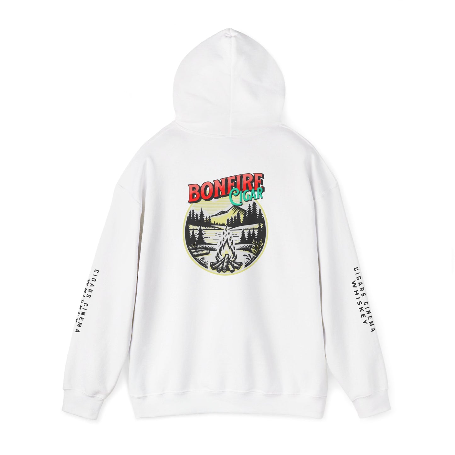 Cigars & Whiskey Bonfire Hoodie - Unisex Heavy Blend Sweatshirt