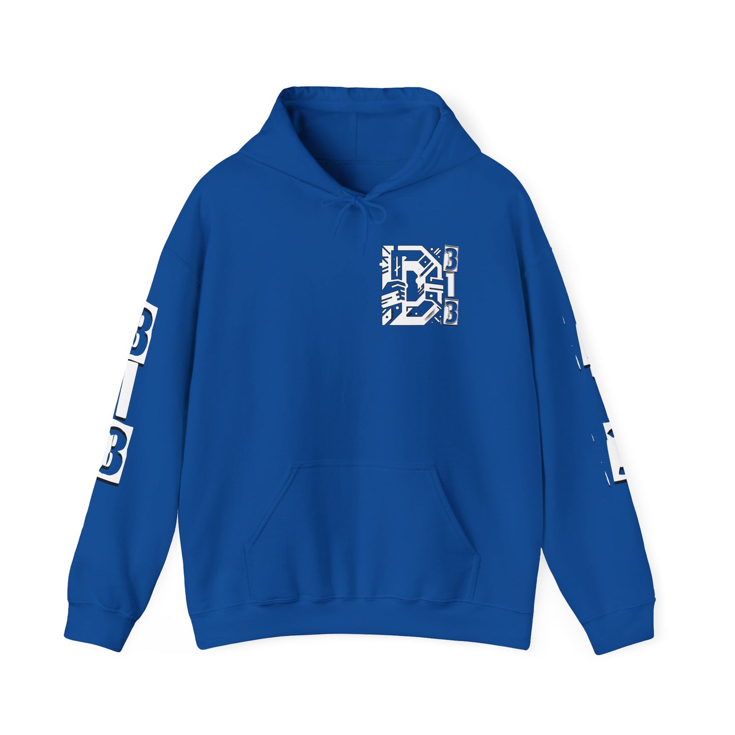 D-313 Graphic Hoodie (White Print) - Unisex Heavy Blend™