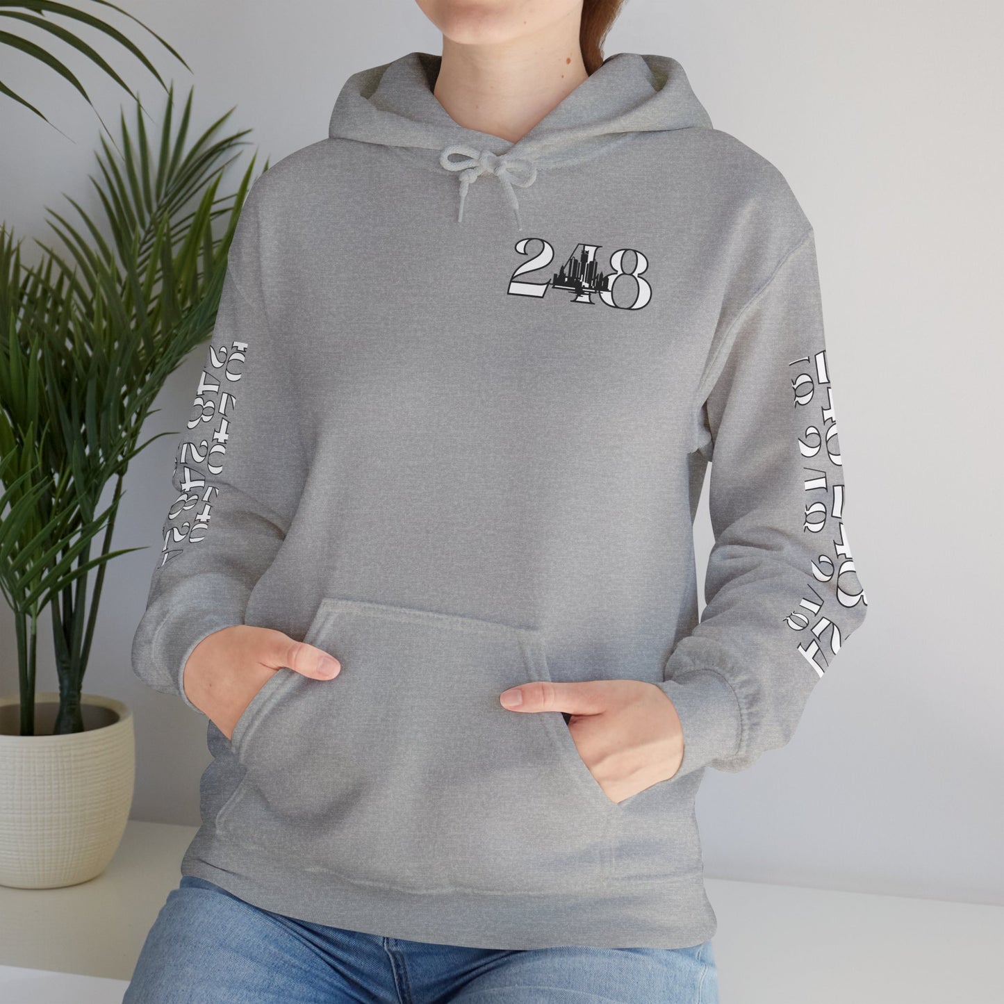 248 Skyline w Mi. Art Hoodie Sweatshirt