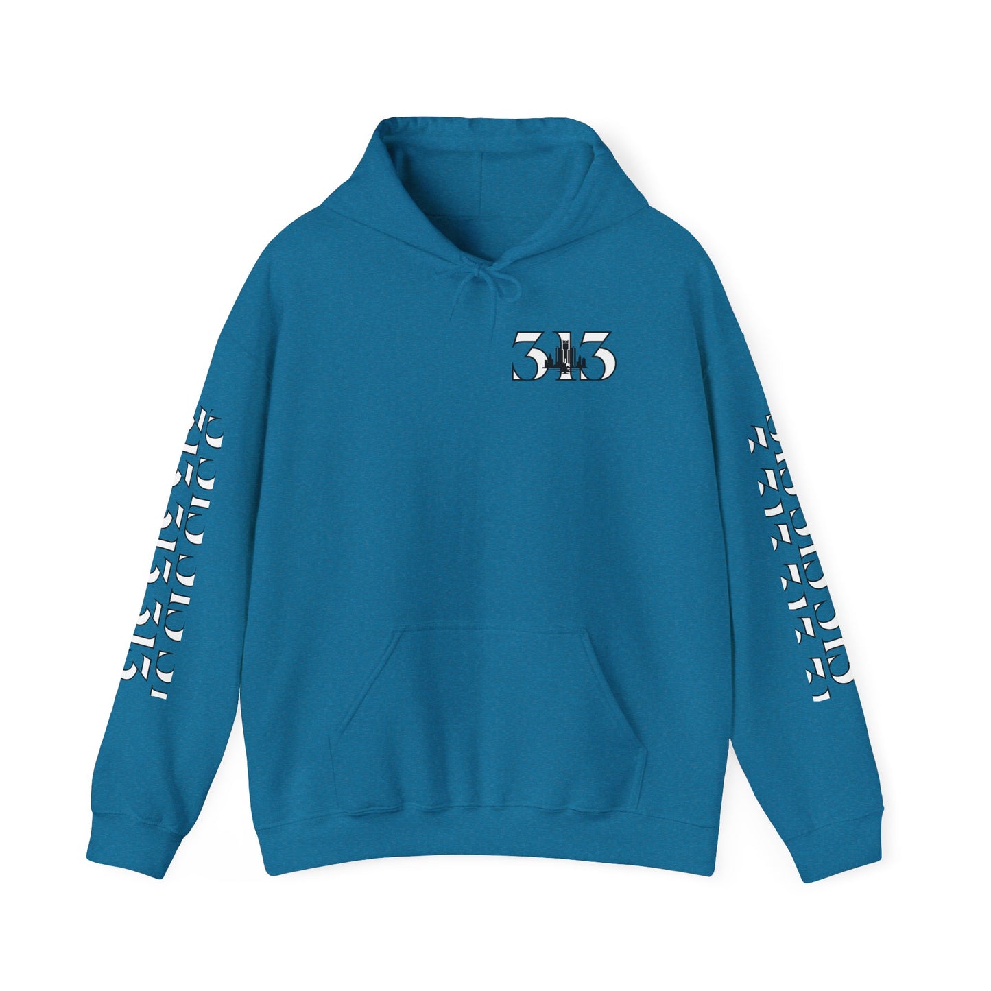 313 Skyline w Mi. Art Hoodie Sweatshirt Ver