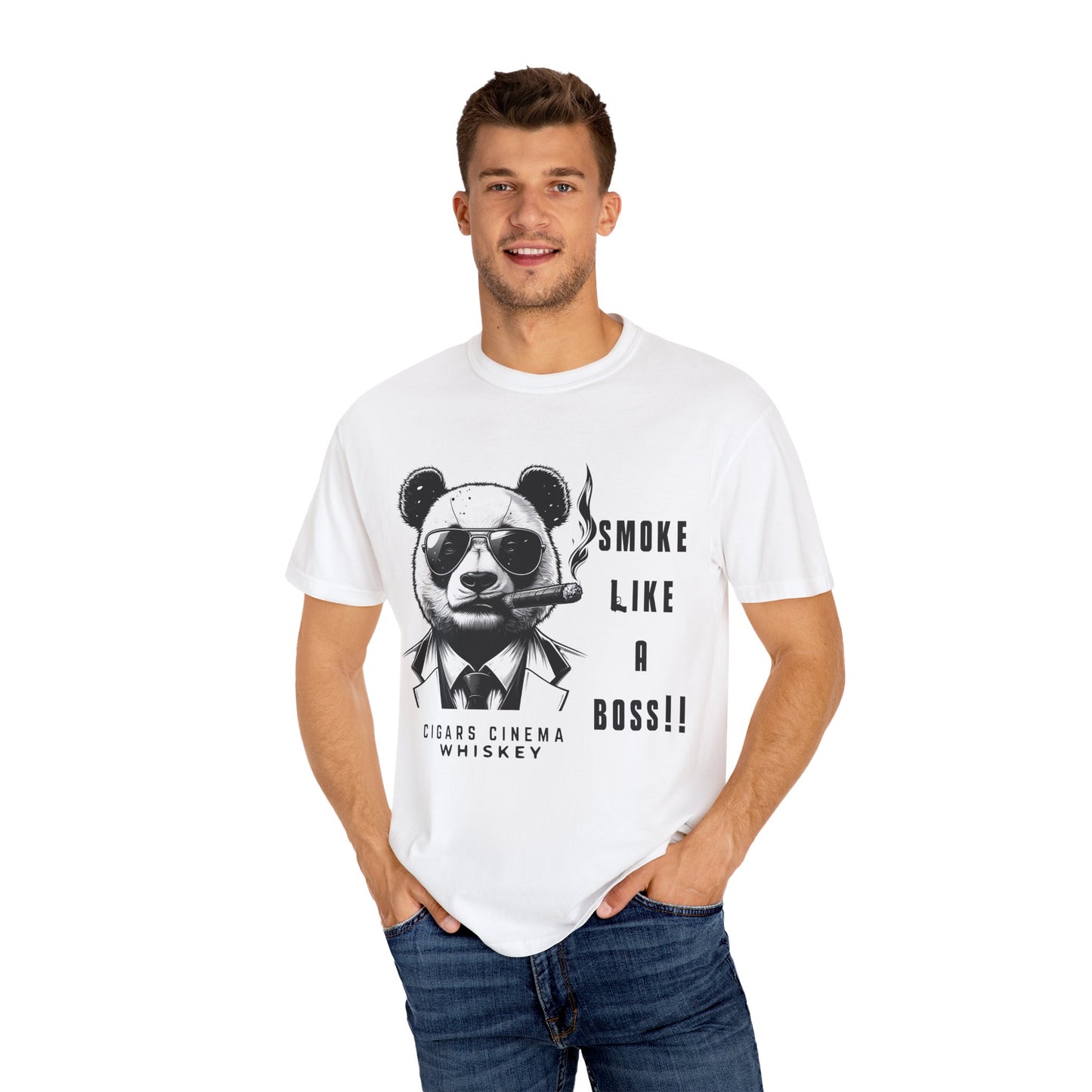 Clyde smoke Like a boss Unisex Garment-Dyed Tee