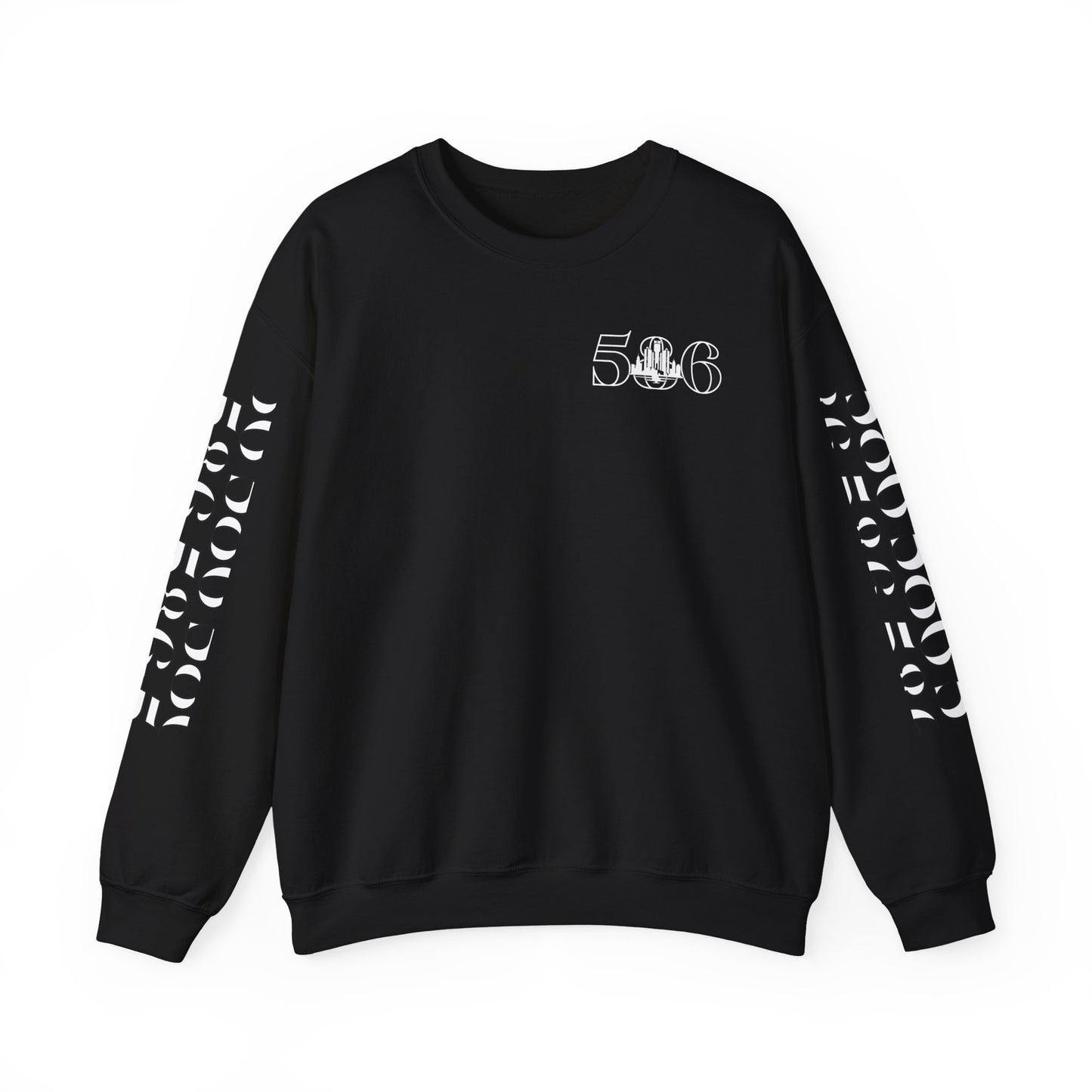 586 Skyline w Mi.Art White Logo Sweatshirt - Unisex Crewneck