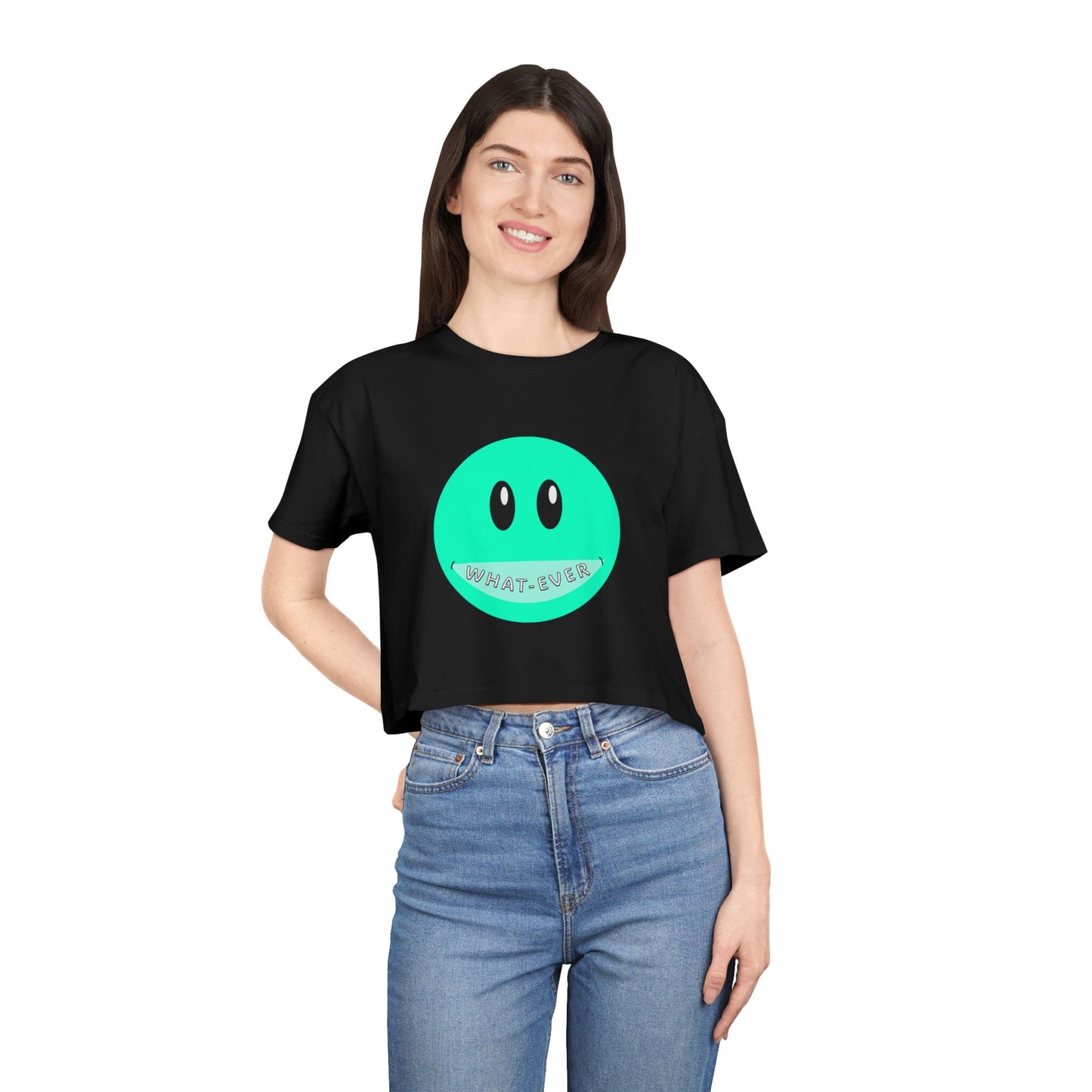 Crop Tee Whatever Woman's Cropped Shirt
