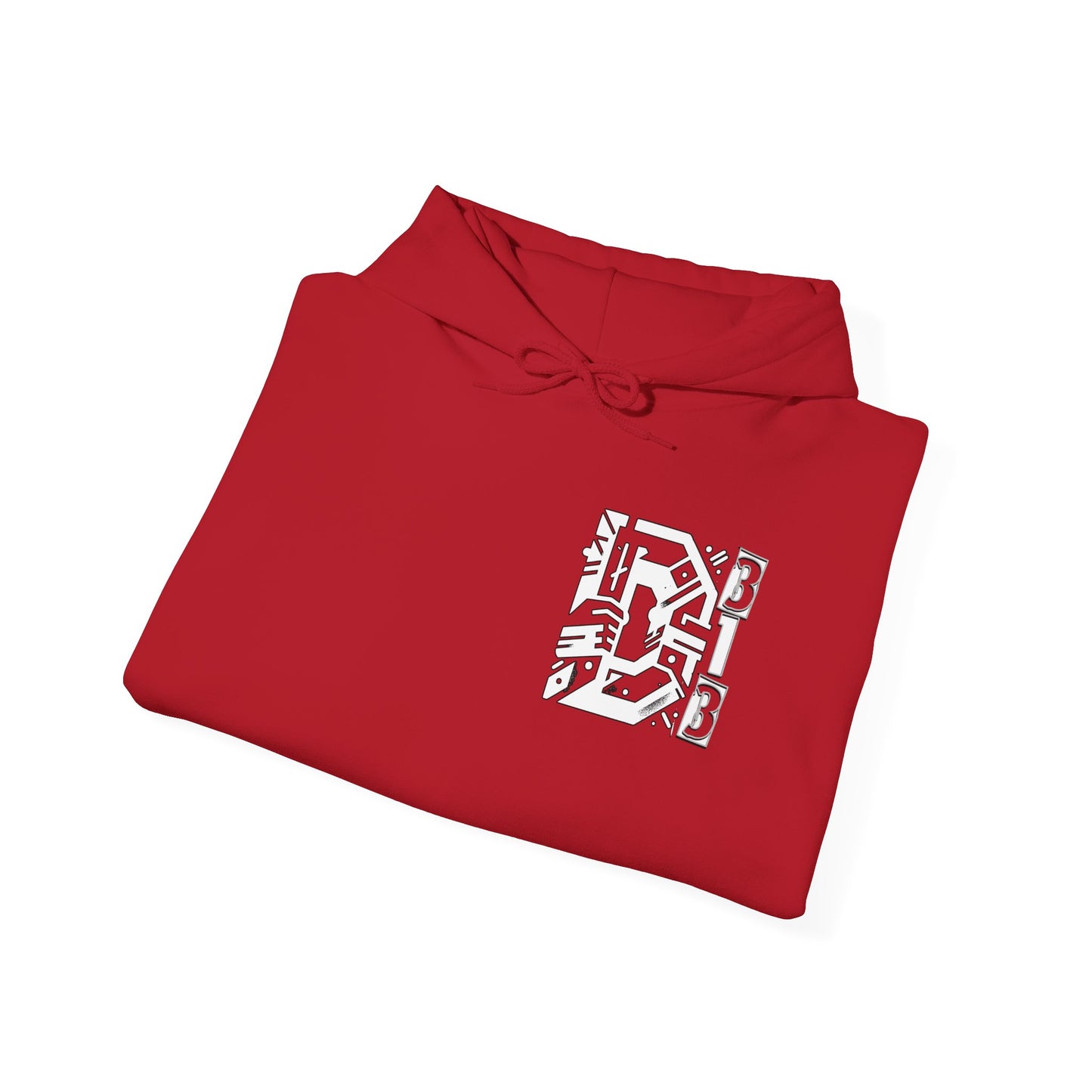 D-313 Graphic Hoodie (White Print) - Unisex Heavy Blend™