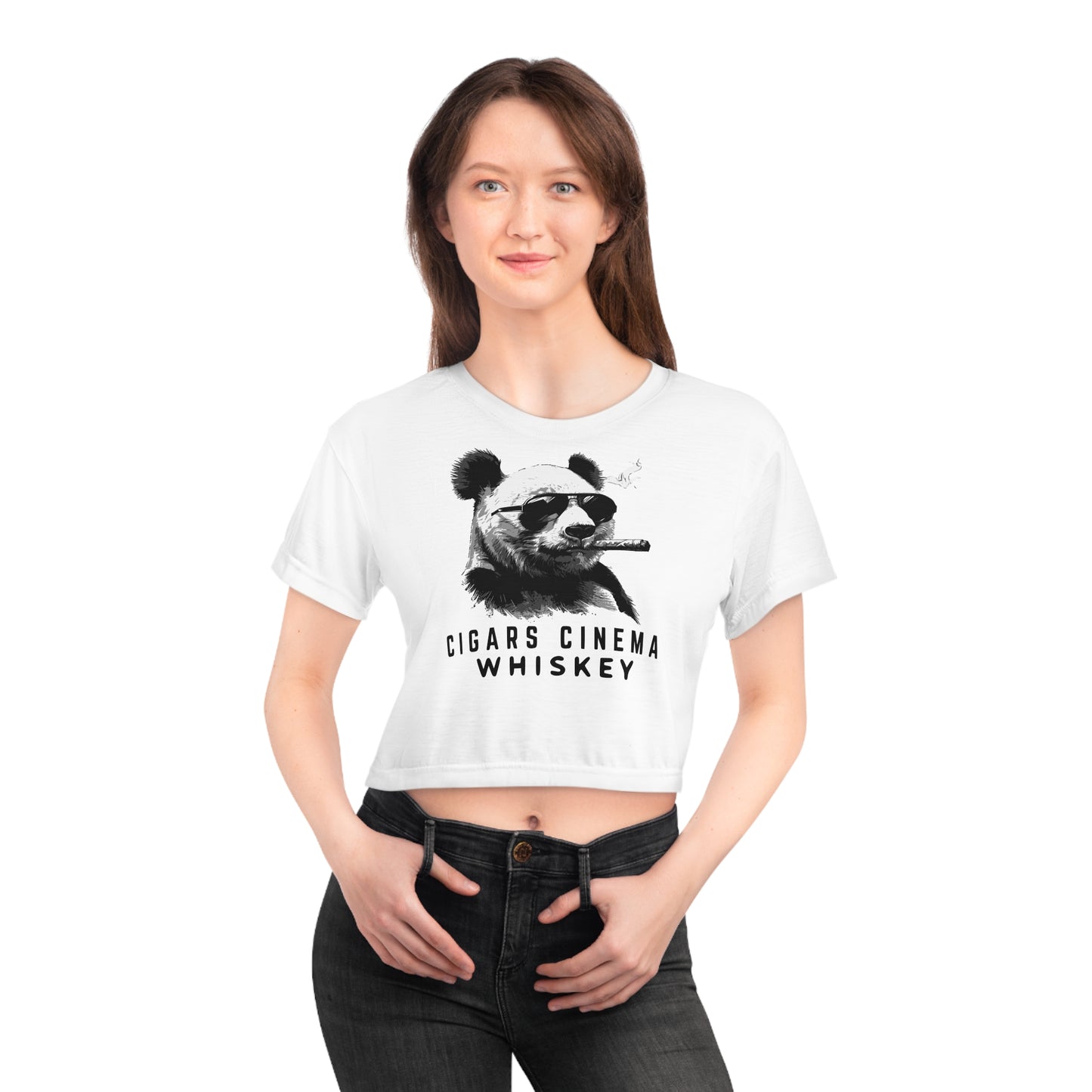 Cropped Tee Clyde the Panda & CCW Logo