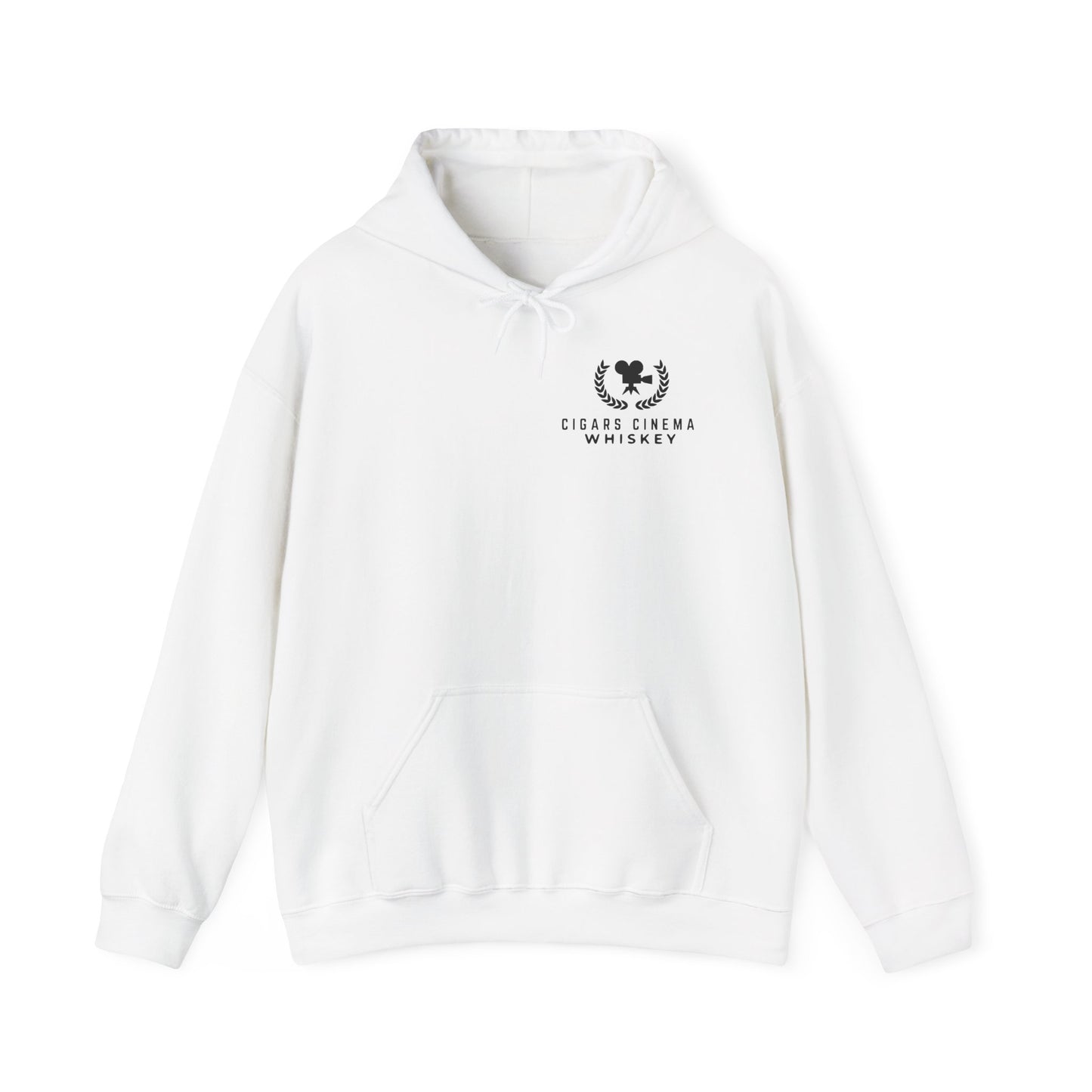 Cigars Cinema Hoodie, Cozy Unisex Sweatshirt for Film Lovers, Gift for Whiskey Enthusiasts, Perfect for Movie Nights, Holiday Apparel