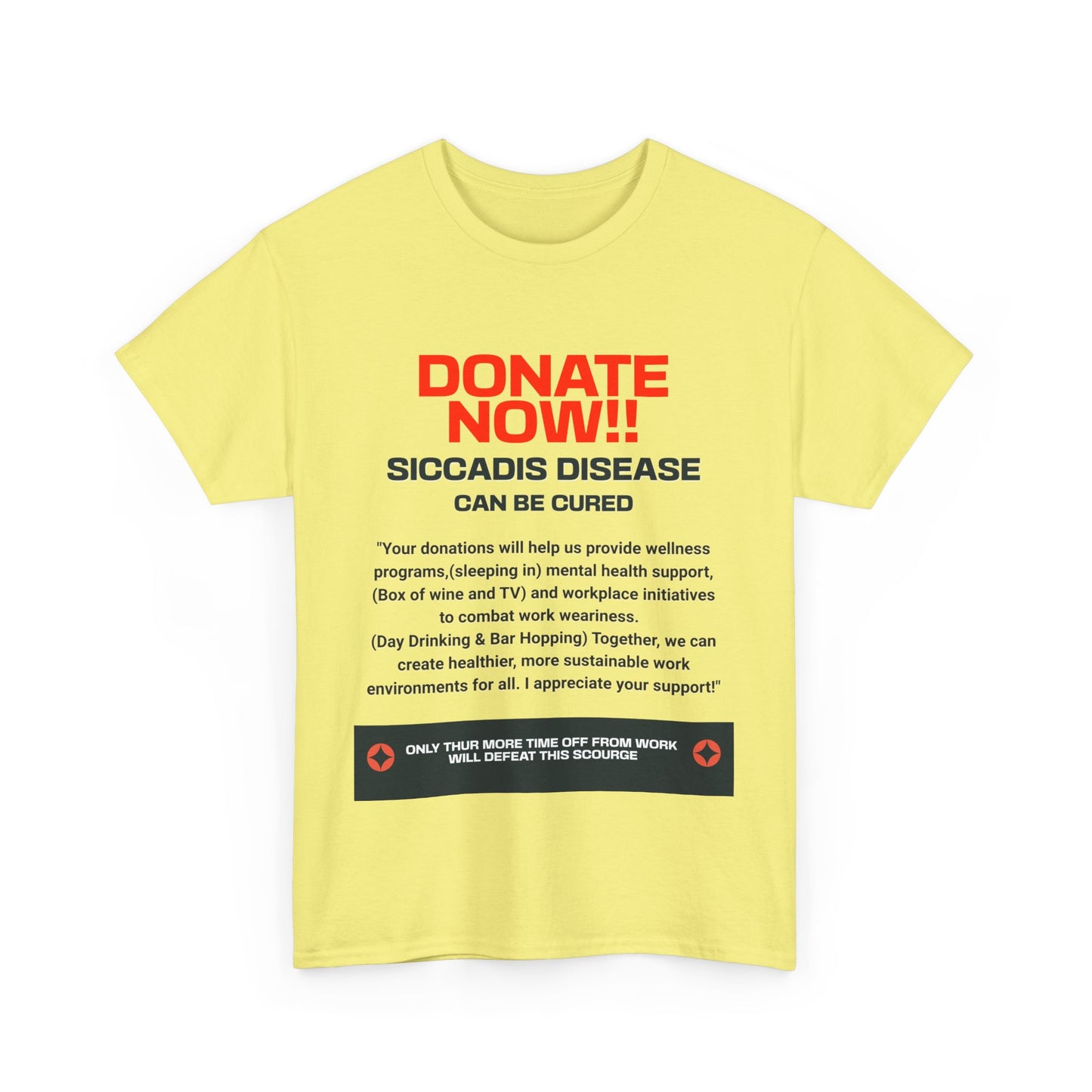 SICCADIS Donate Now Tee