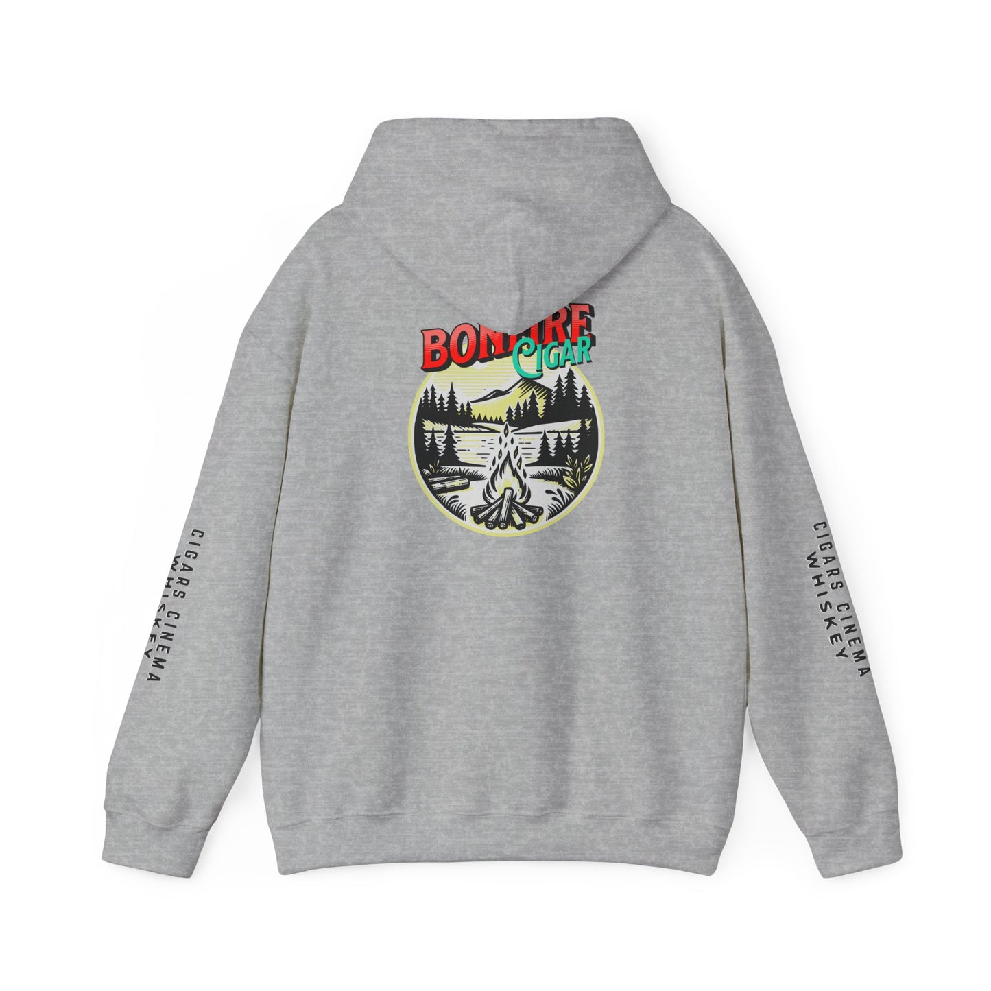 Cigars & Whiskey Bonfire Hoodie - Unisex Heavy Blend Sweatshirt
