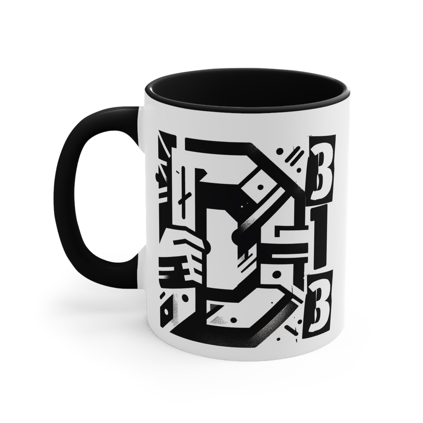 D-313 ".....Detroit in my heart" - Colorful Accent 11oz Mug