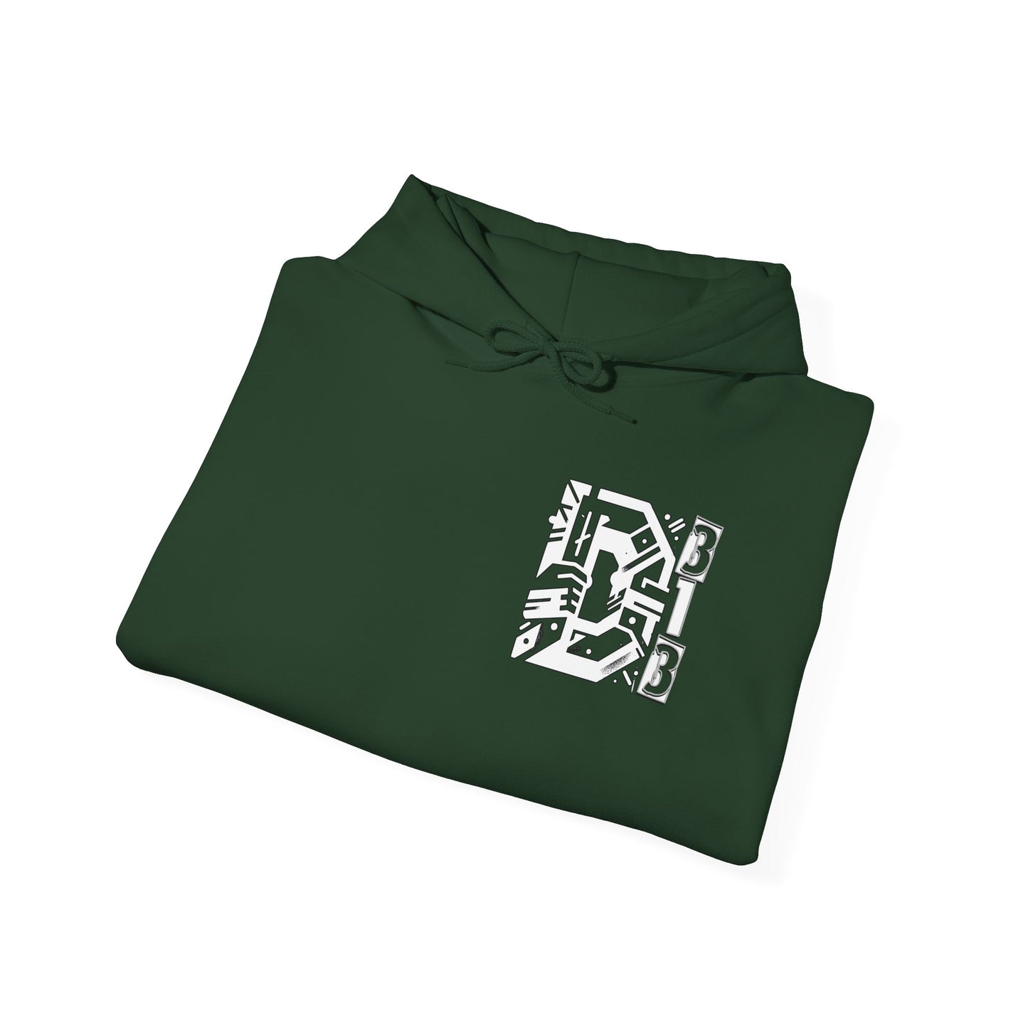 D-313 Graphic Hoodie (White Print) - Unisex Heavy Blend™