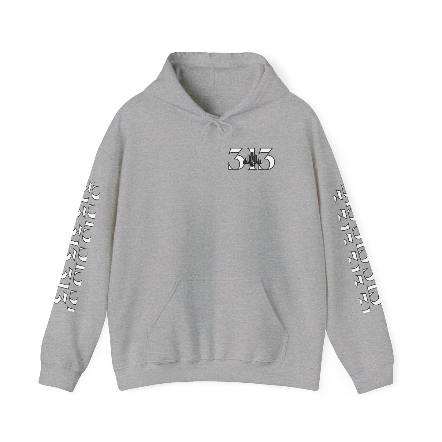 313 Skyline w Mi. Art Hoodie Sweatshirt Ver