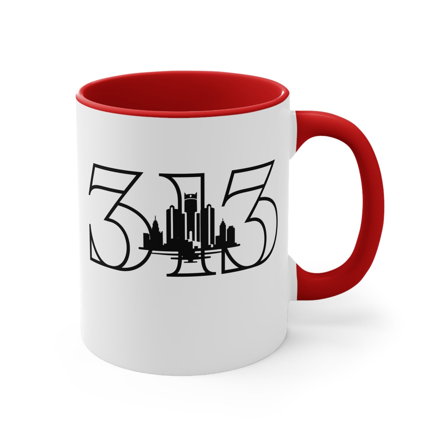 313 Skyline - Colorful Accent 11oz Mug