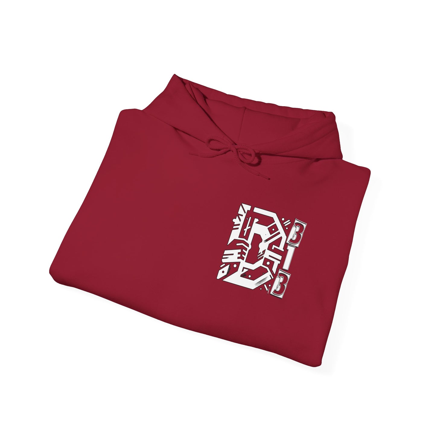 D-313 Graphic Hoodie (White Print) - Unisex Heavy Blend™