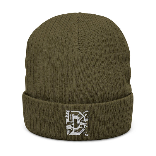 D-Hard 248 Beanie Beanie Embroidered (White)