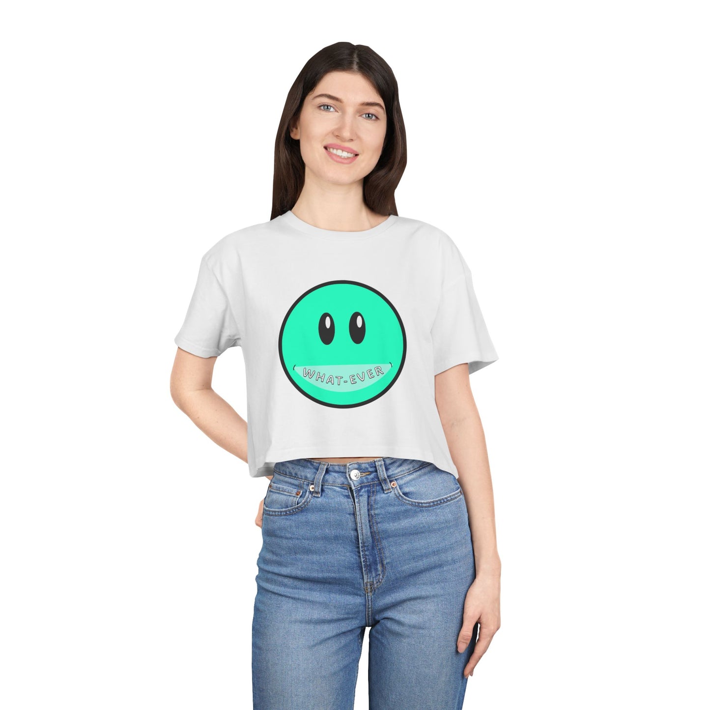 Crop Tee Whatever Woman's Cropped Shirt