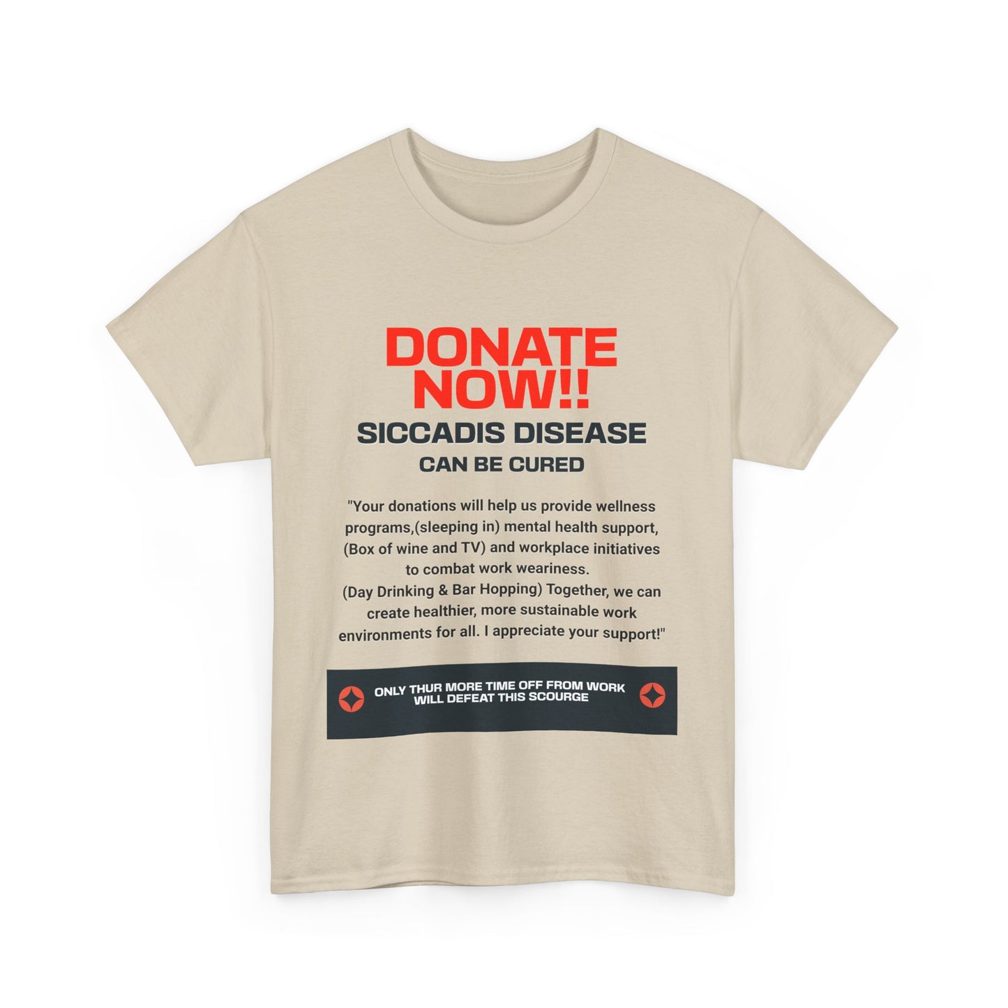 SICCADIS Donate Now Tee