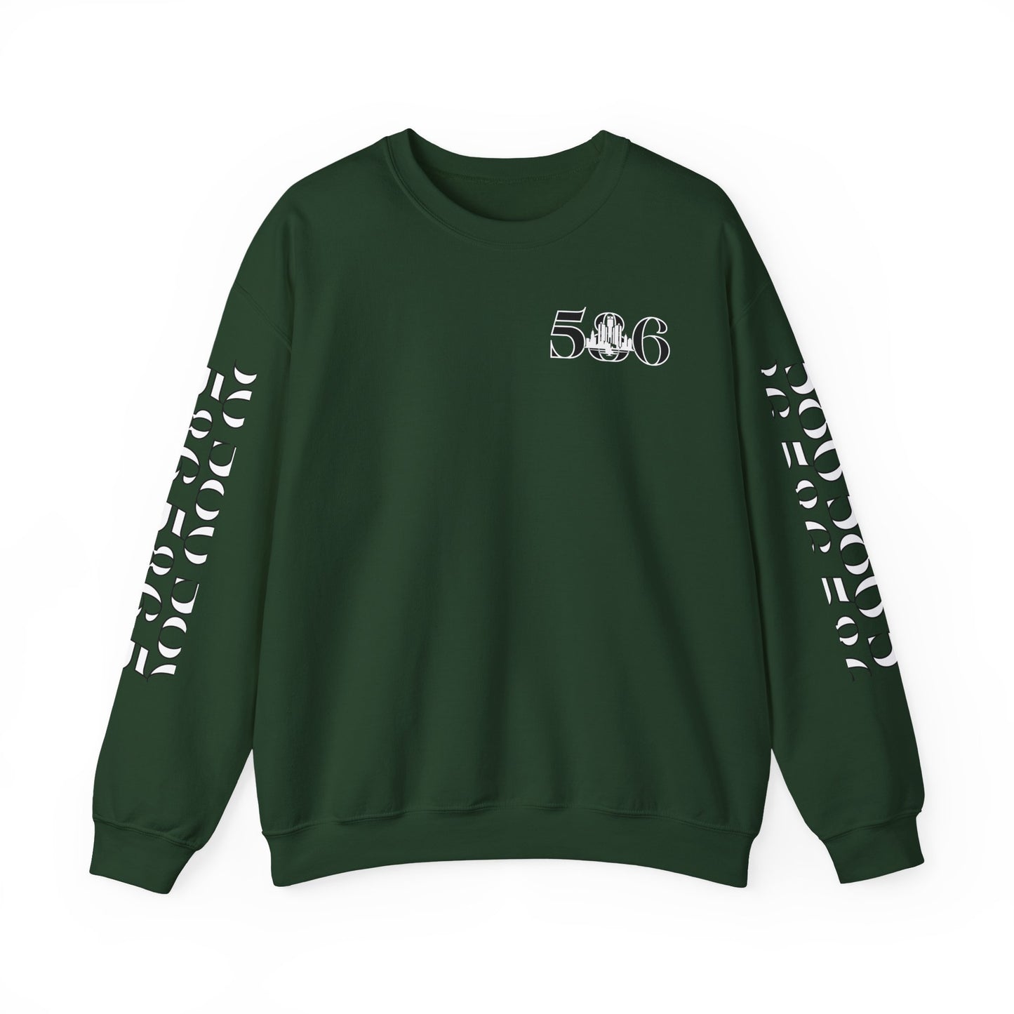 586 Skyline w Mi.Art White Logo Sweatshirt - Unisex Crewneck