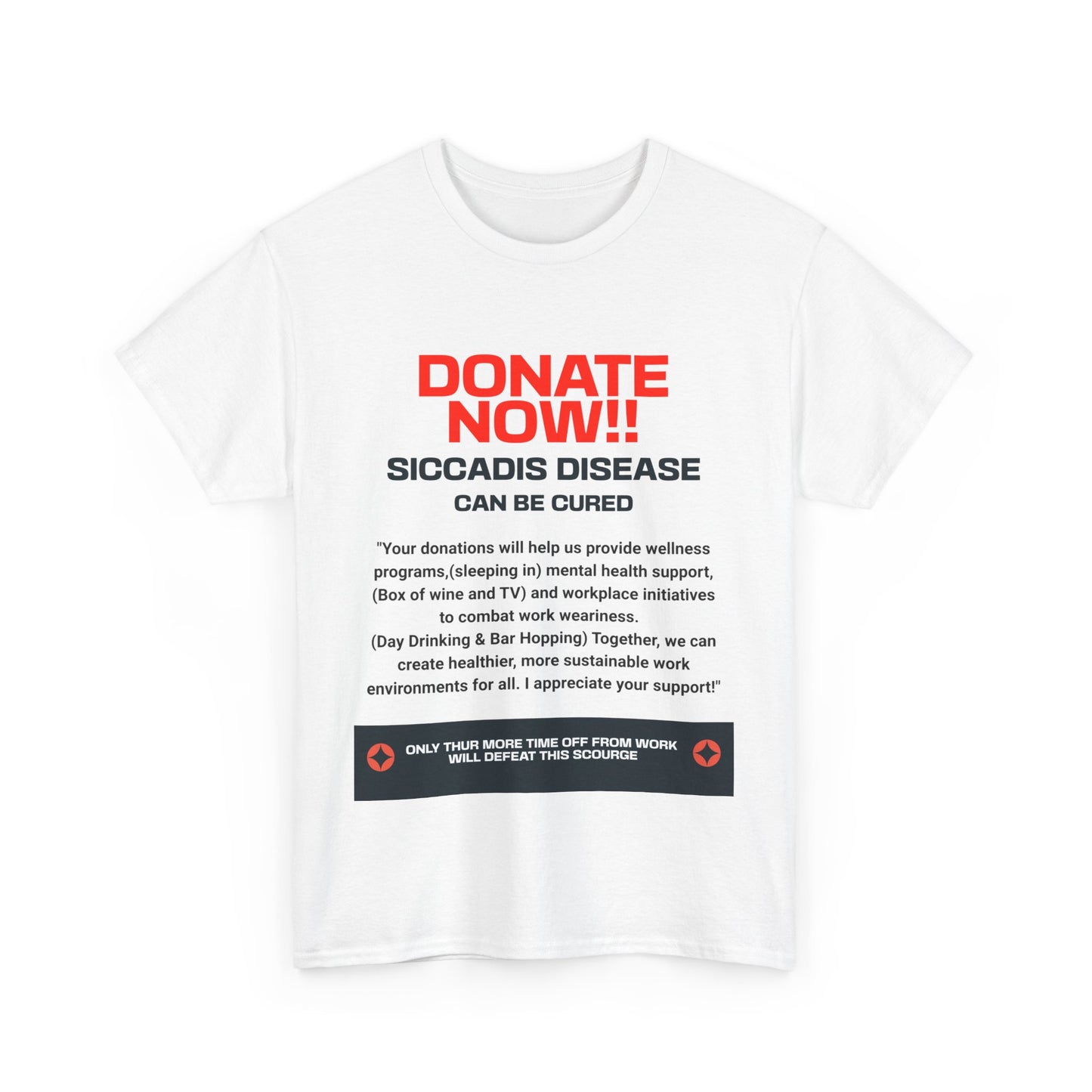 SICCADIS Donate Now Tee
