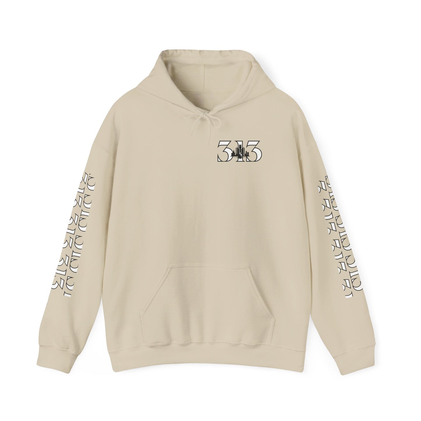 313 Skyline w Mi. Art Hoodie Sweatshirt Ver