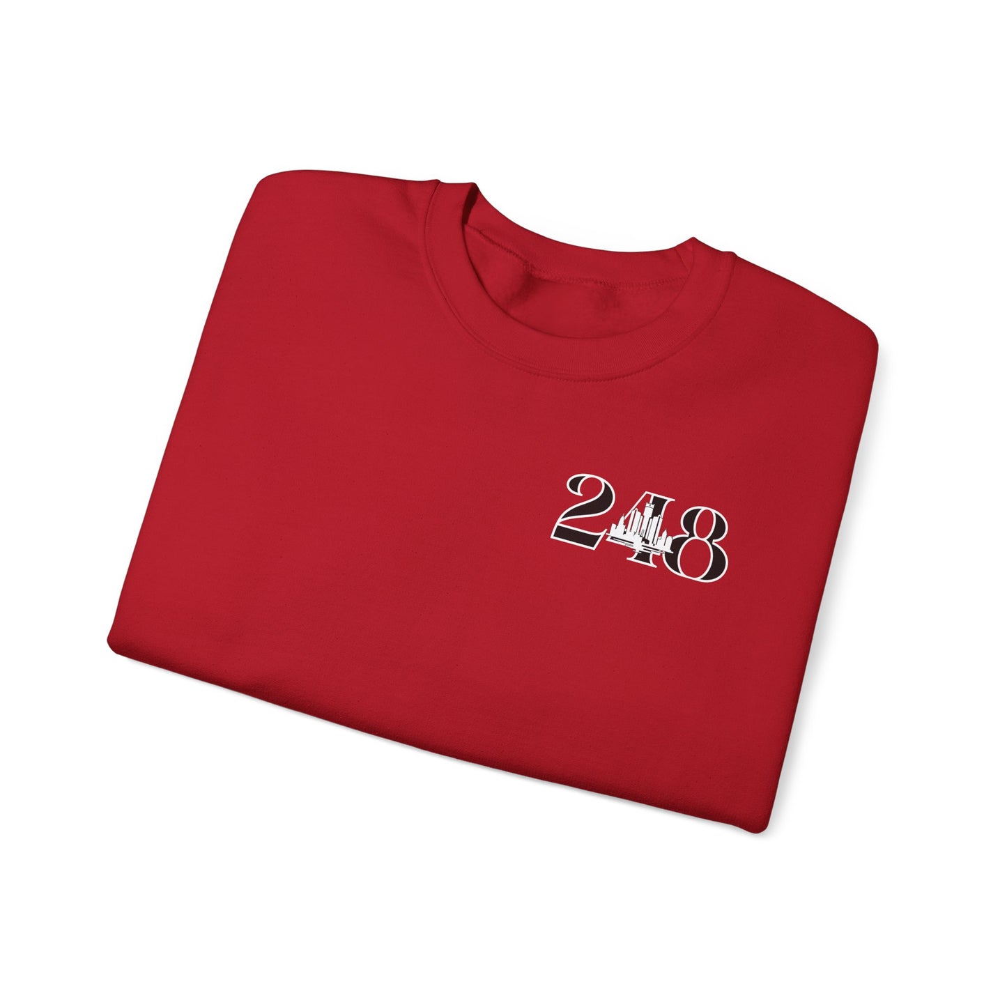 248 Skyline w Mi.Art White Logo Sweatshirt - Unisex Crewneck