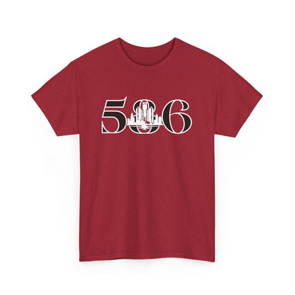 586 Skyline  (White Print)  Unisex Tee