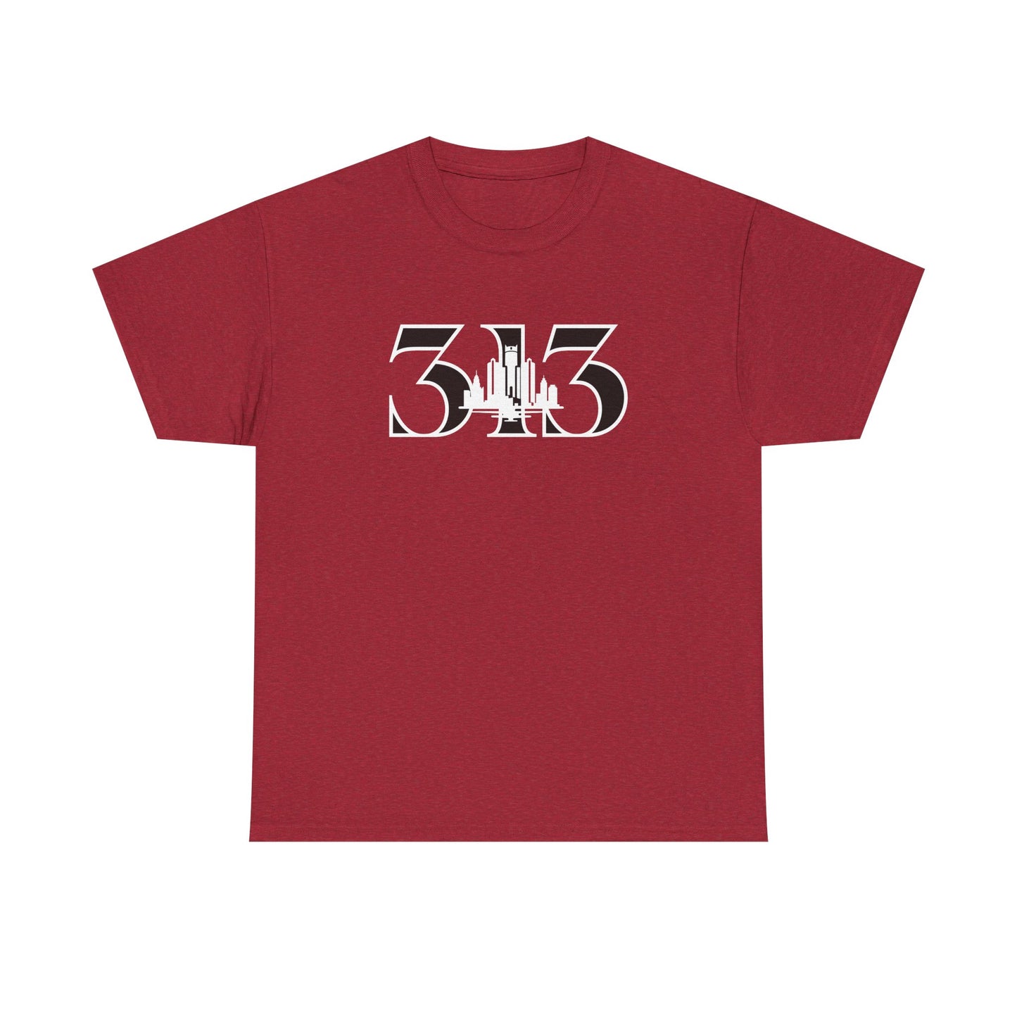313 Skyline  (White Print)  Unisex Tee