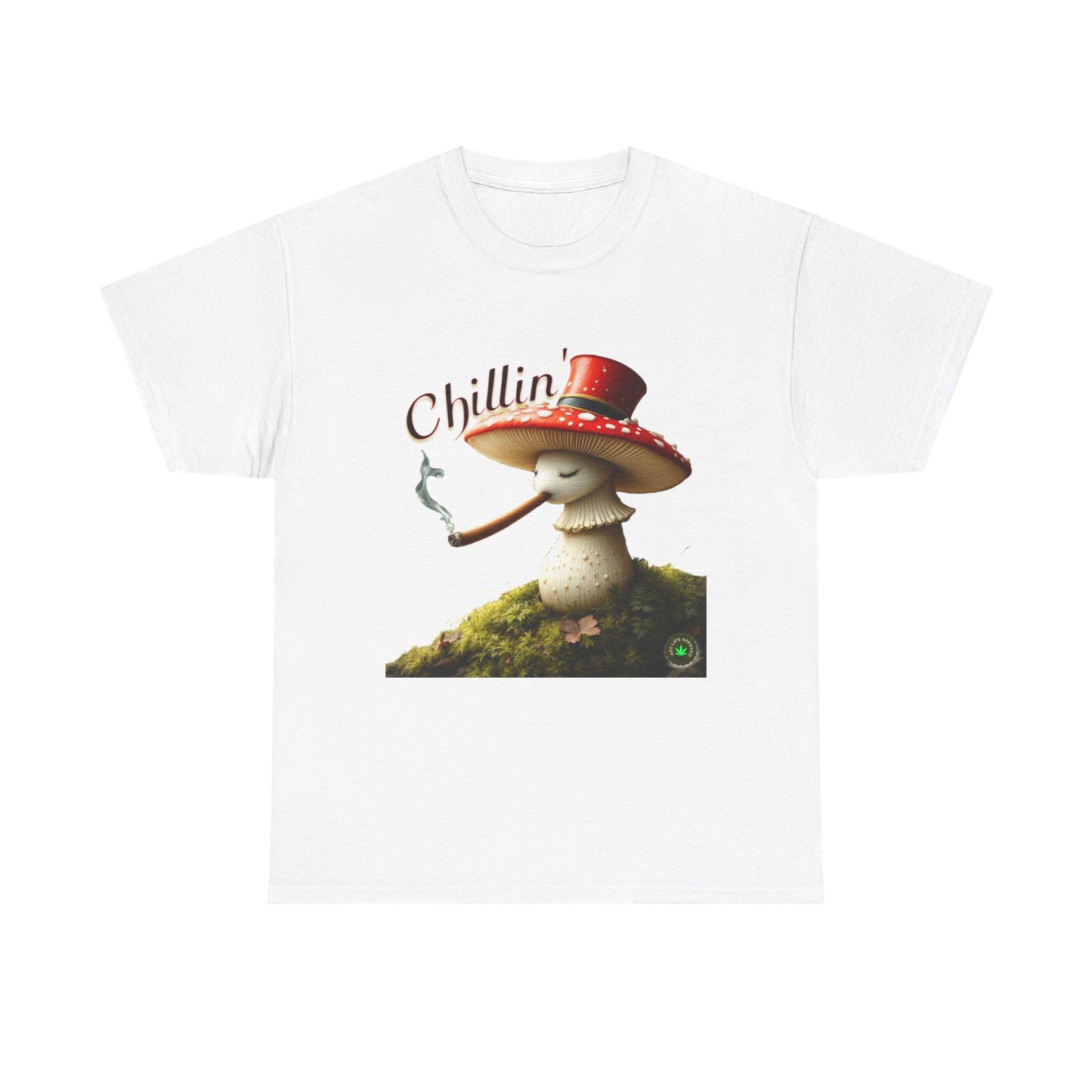 Chillin' Unisex Heavy Cotton Tee, Cute Graphic Tee, Casual Wear, Gift for Friends, Summer Style, Fun T-Shirt