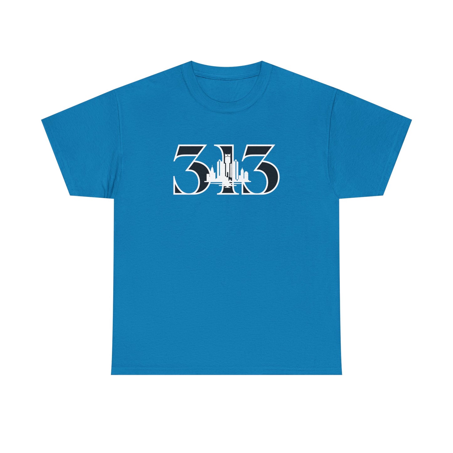 313 Skyline  (White Print)  Unisex Tee