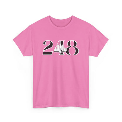 248 Skyline  (White Print)  Unisex Tee