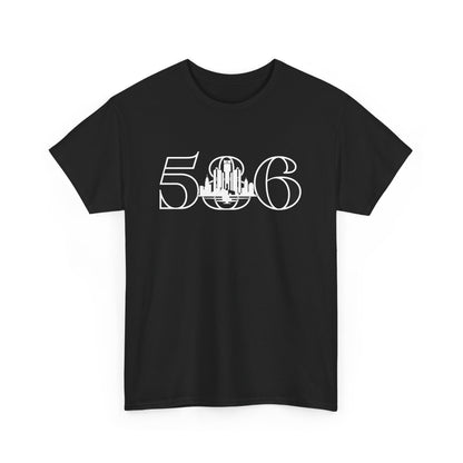 586 Skyline  (White Print)  Unisex Tee