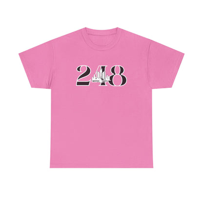 248 Skyline  (White Print)  Unisex Tee