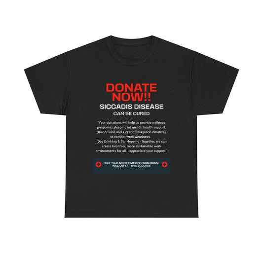 SICCADIS Donate Now T-Shirt