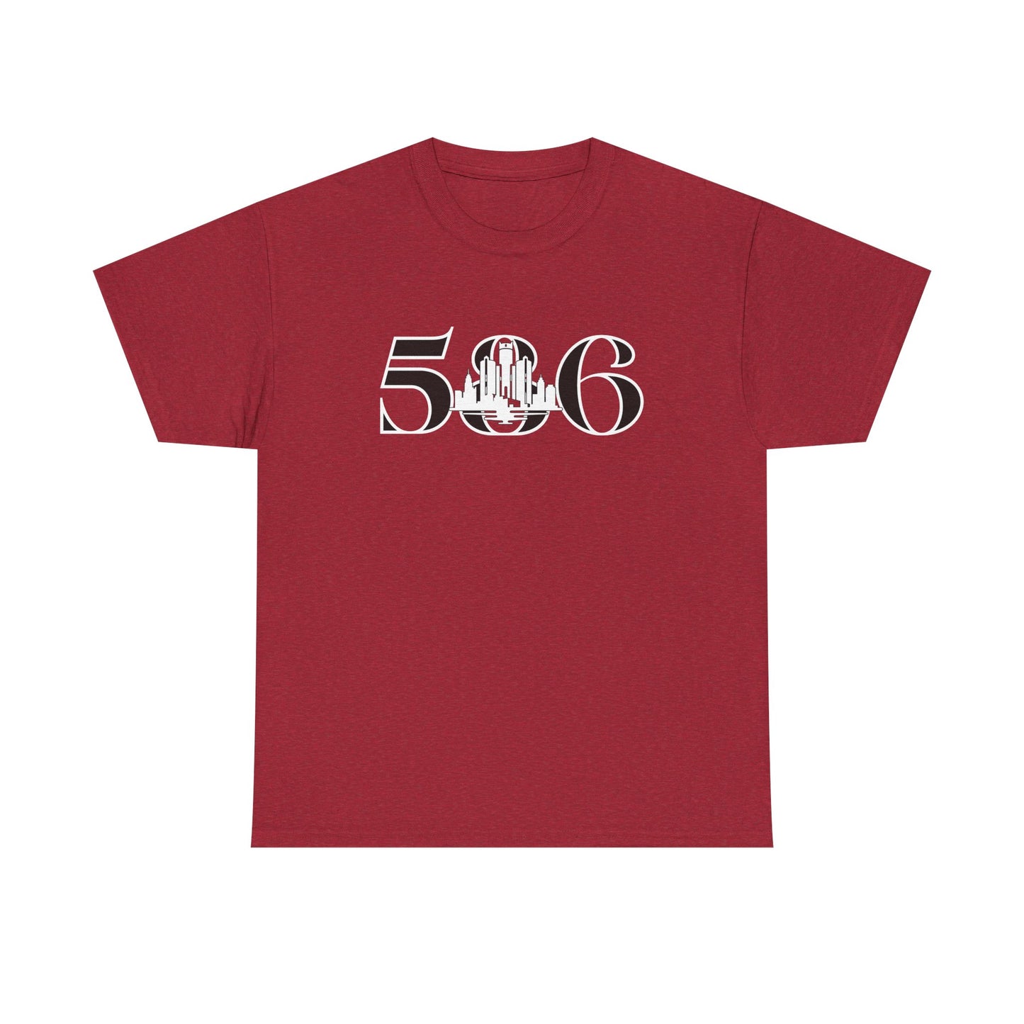 586 Skyline  (White Print)  Unisex Tee