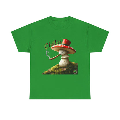 Chillin' Unisex Heavy Cotton Tee, Cute Graphic Tee, Casual Wear, Gift for Friends, Summer Style, Fun T-Shirt