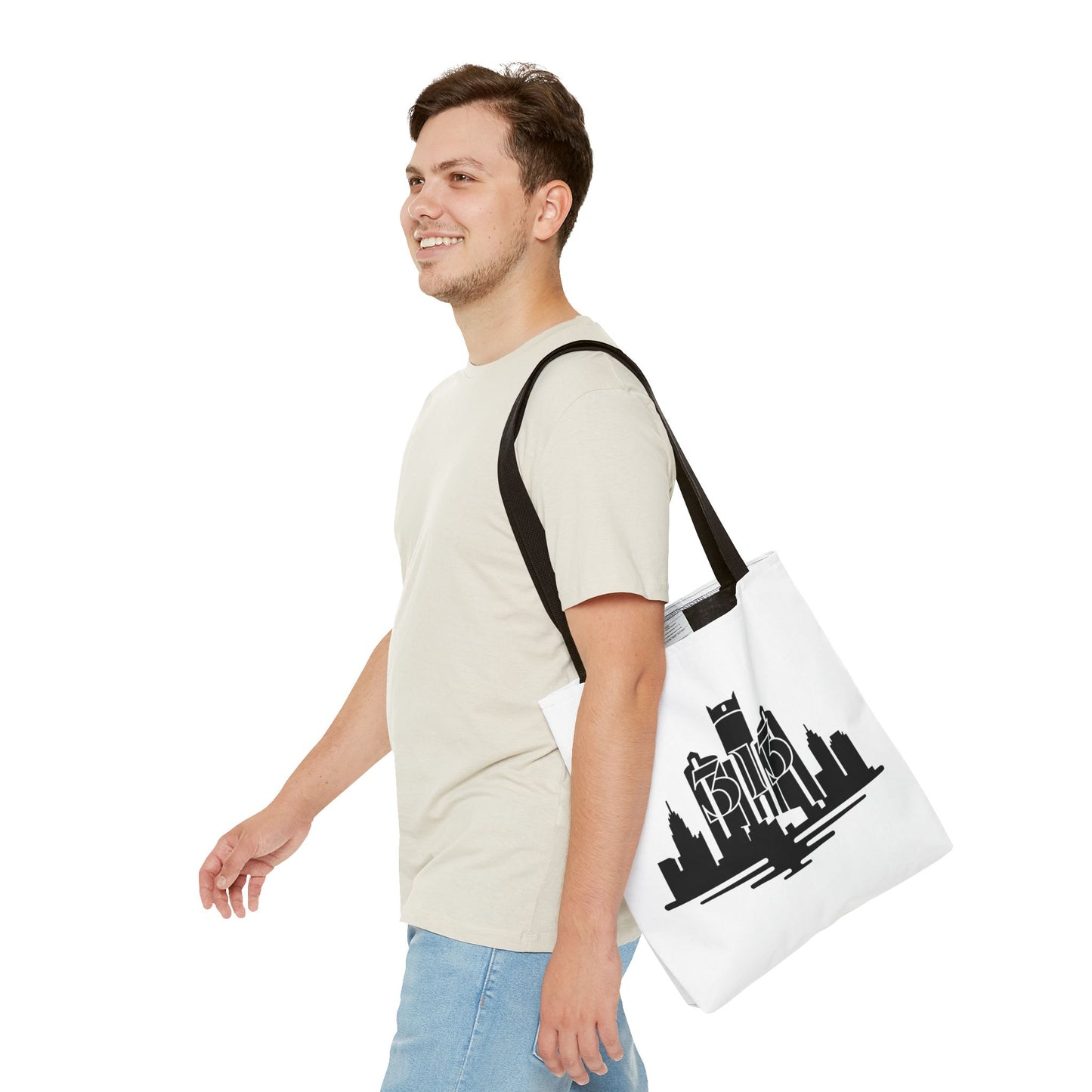 Detroit Skyline 313 - Tote