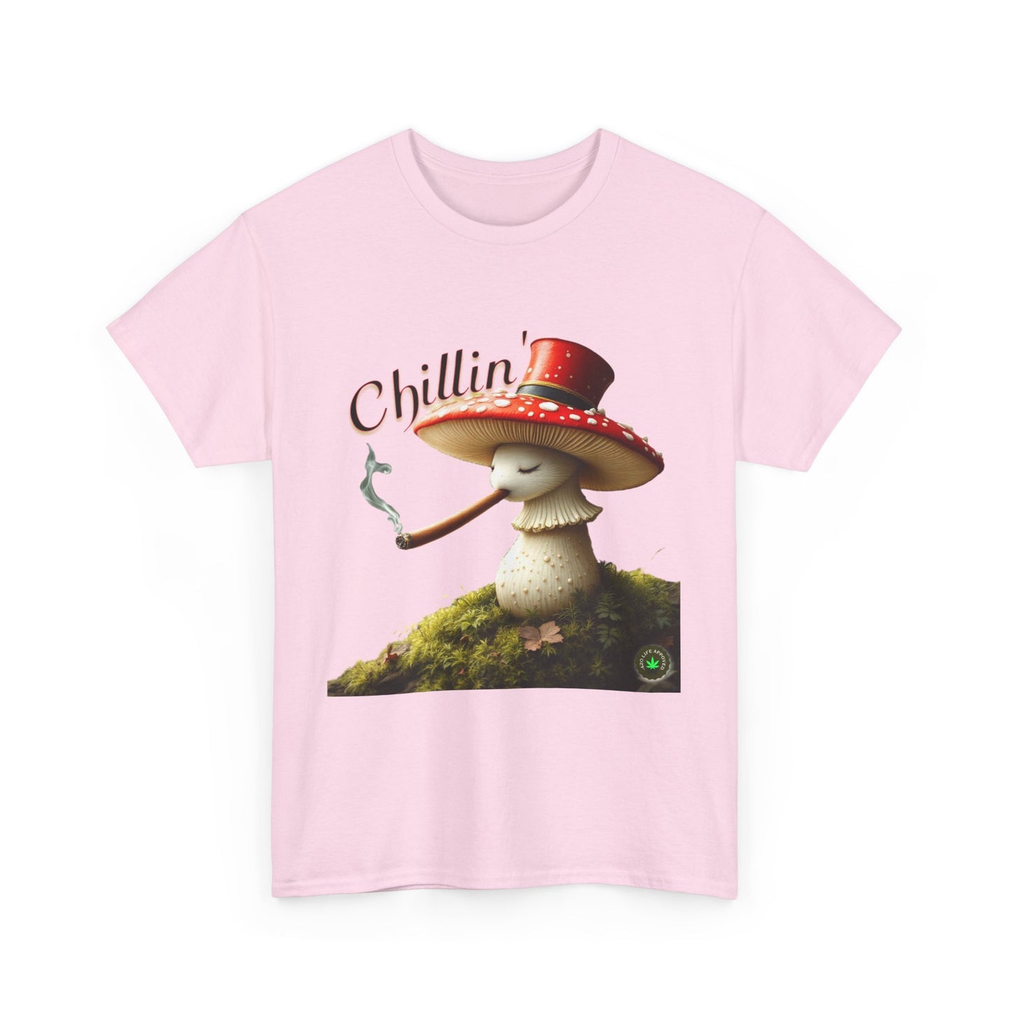 Chillin' Unisex Heavy Cotton Tee, Cute Graphic Tee, Casual Wear, Gift for Friends, Summer Style, Fun T-Shirt