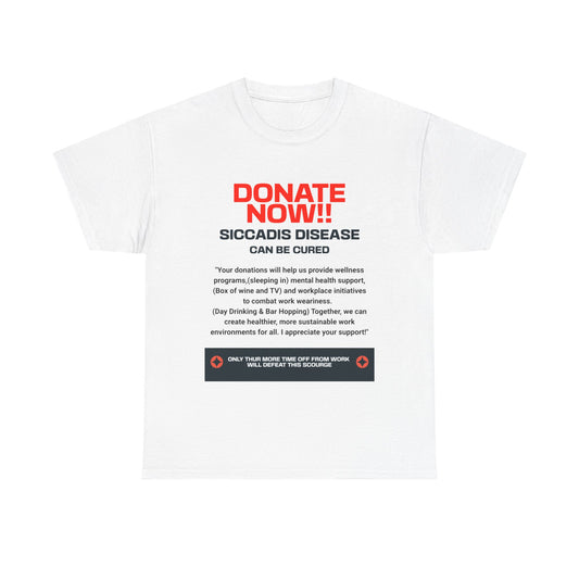 SICCADIS Donate Now Tee