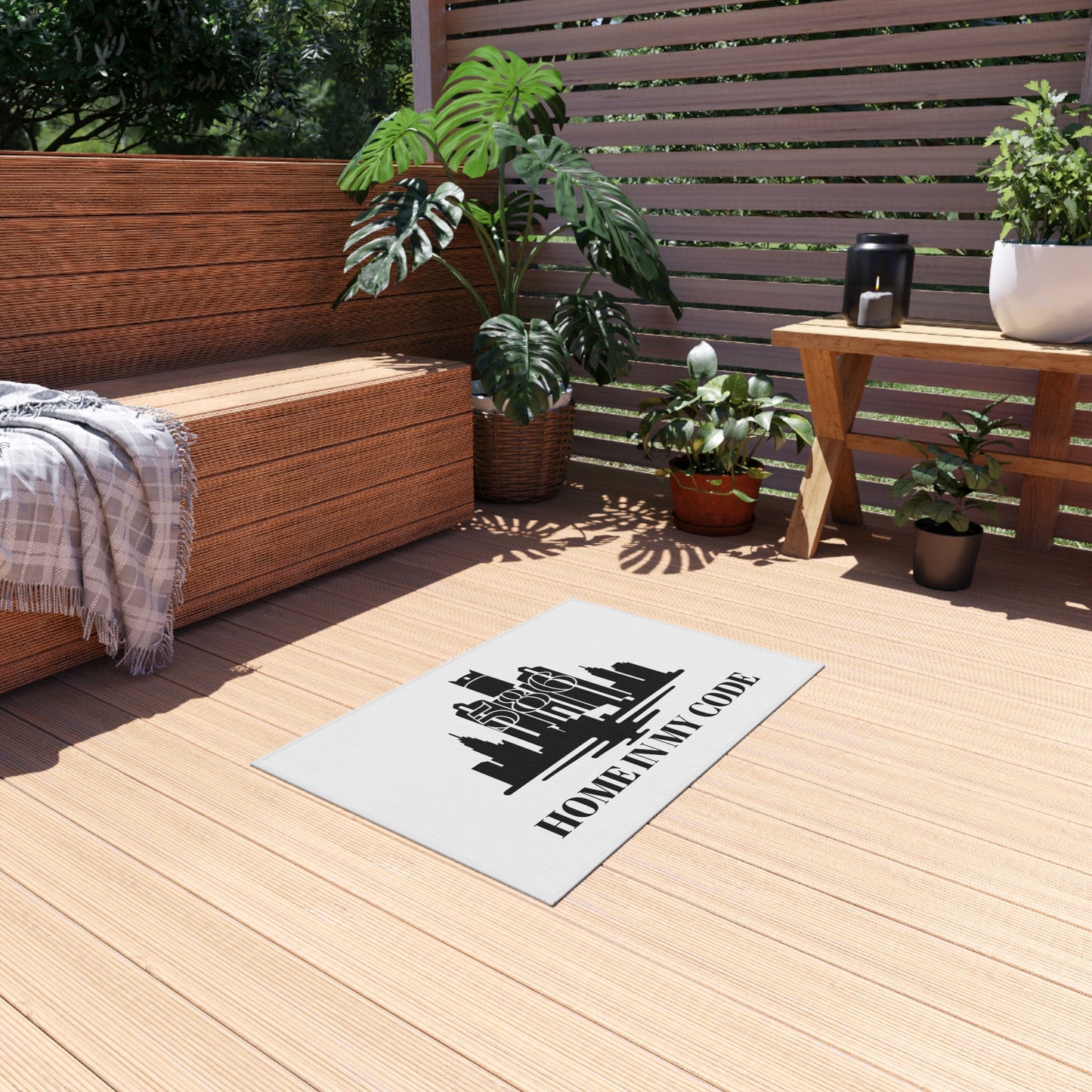 Detroit Skyline 586     Outdoor Rug